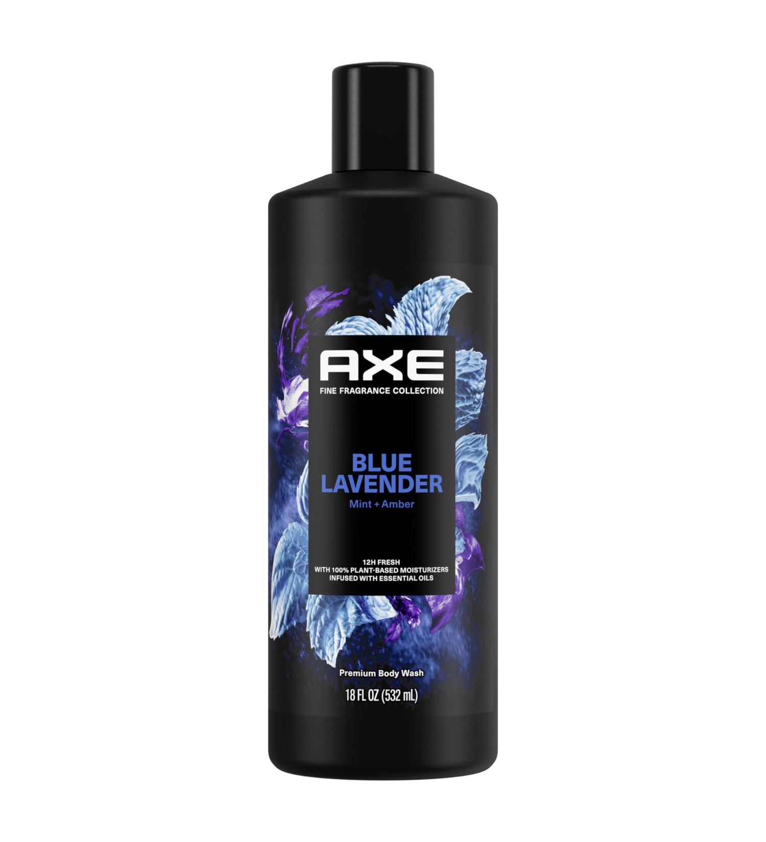 AXE Fine Fragrance Body Wash for Men 12h Refreshing Blue Lavender Scent | Infused with Lavender Mint & Amber 18 oz - International Shipping Available - Buy Online on GoSupps.com