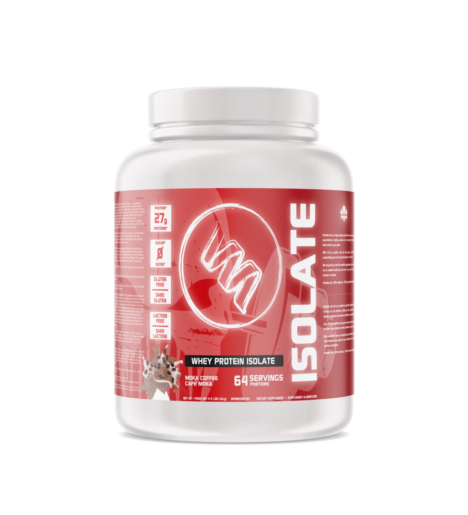 Predator Labs - Pred Iso 2kg - Lactoserum isolate protein powder 62 servings (Mocha) - Buy Online on GoSupps.com