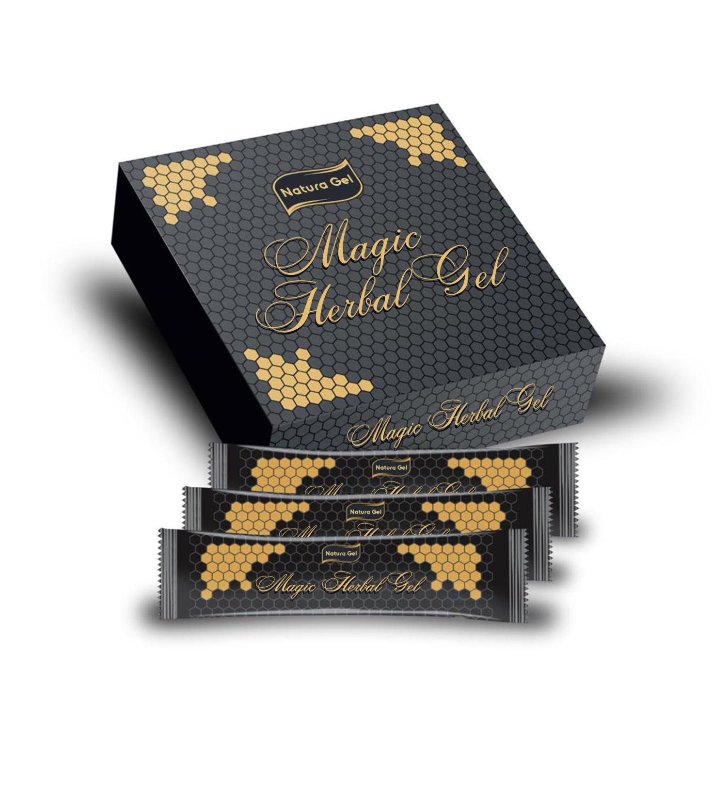 Generisch Natural Agent for Men Strong and High Dose with Ginseng and Gingko Biloba-Ginseng Herbal Gel 12 x 12 - Herbal Blend Honey Her