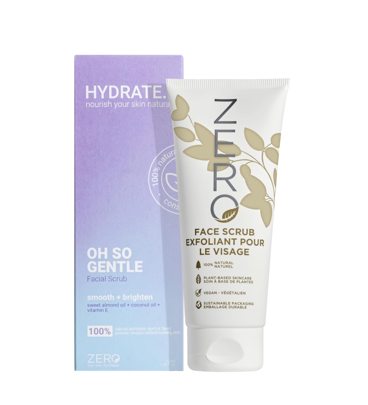 Skin Academy Zero Hydrate | Oh So Gentle Face Scrub | Smooth + Brighten | Natural Oils | Vegan | 100ml - Buy Online on GoSupps.com