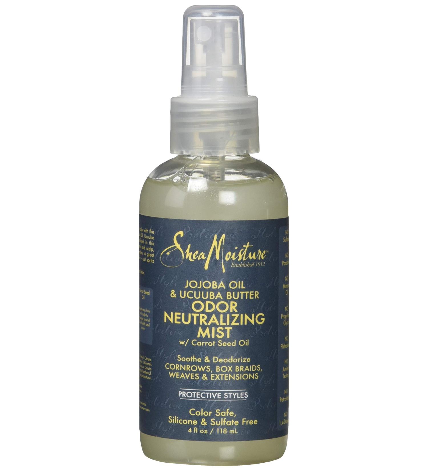 Shea Moisture Jojoba Oil and Ucuuba Butter Odor Neutralizing Mist 4 Ounce - Buy Online on GoSupps.com