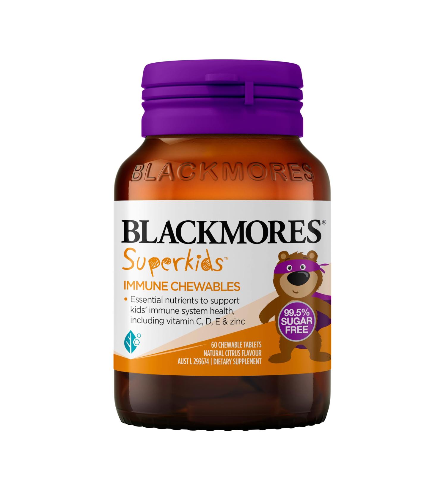 Blackmores Superkids Immune 60 Chewables - Buy Online on GoSupps.com