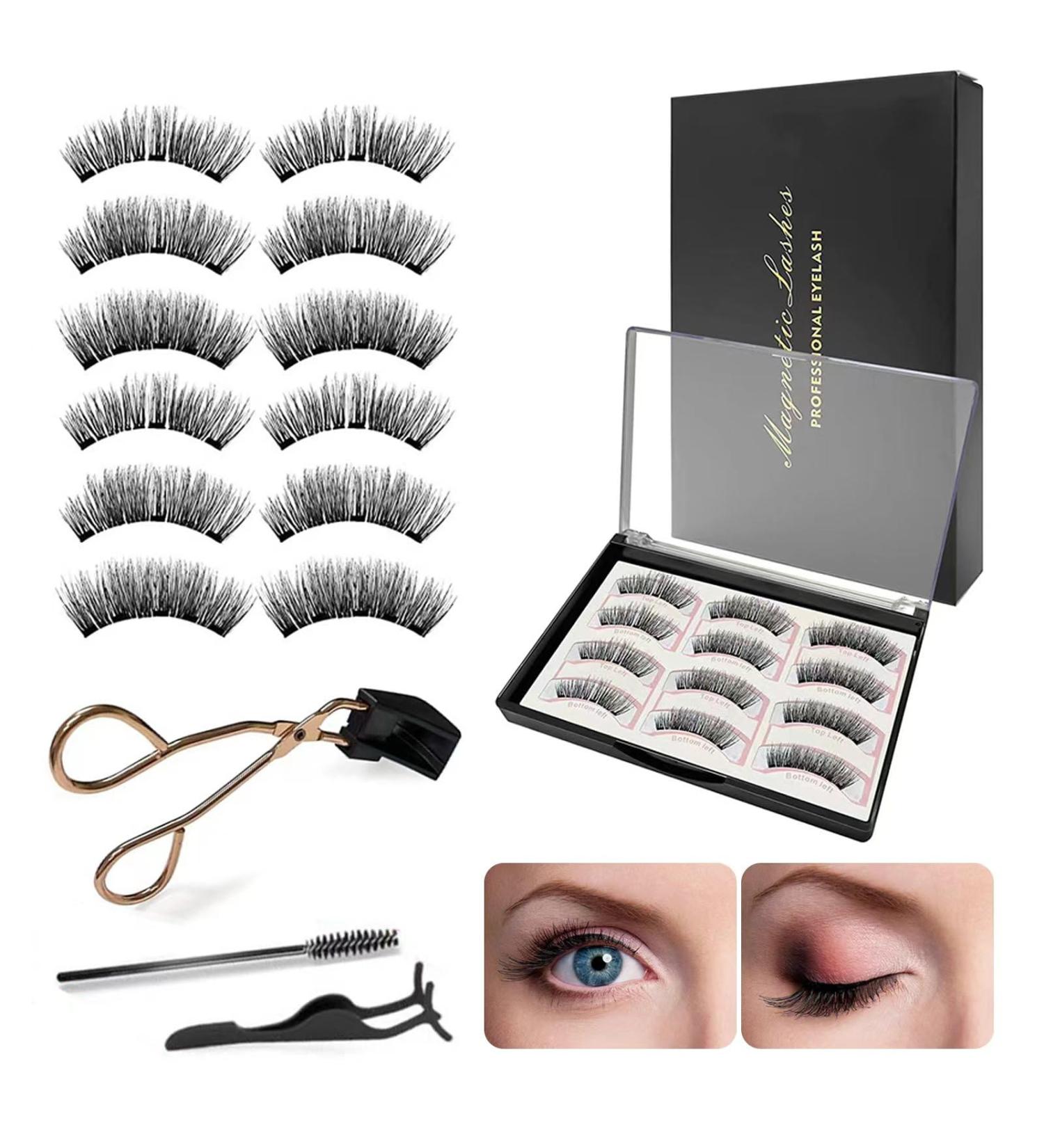 MOLAMOYA Magnetic False Eyelashes 12pcs - Easy to Wear 3D Natural Look Lashes - Buy Online on GoSupps.com