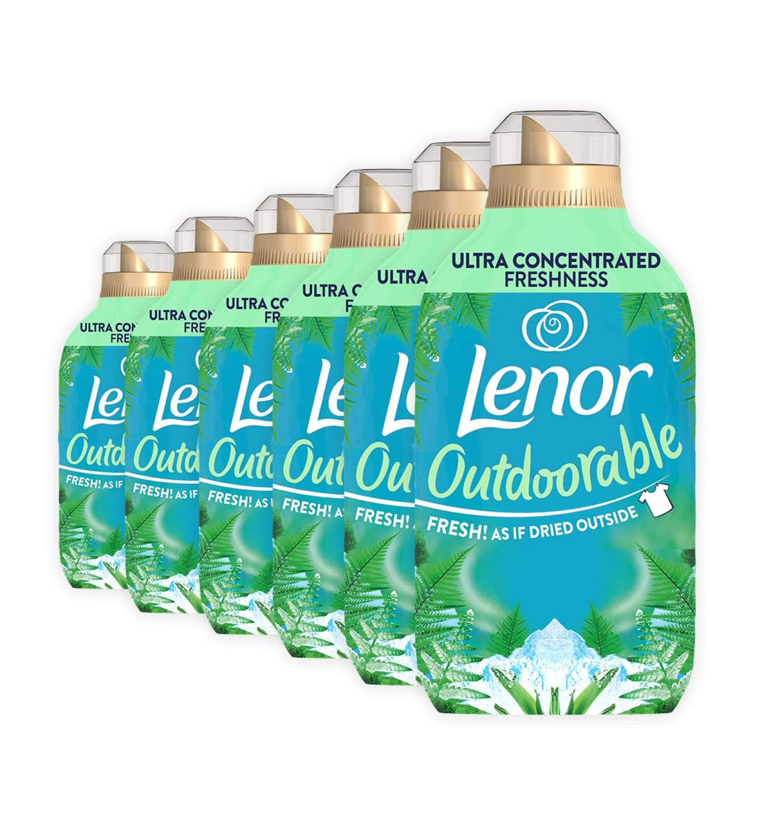 Lenor Outdoorable Fabric Conditioner 35 Washes 490ml Northern Solstice (6 Pack) - Ultra Concentrated Freshness - Eco-Friendly Formula - 100% Recycled Bottle - Buy Online on GoSupps.com