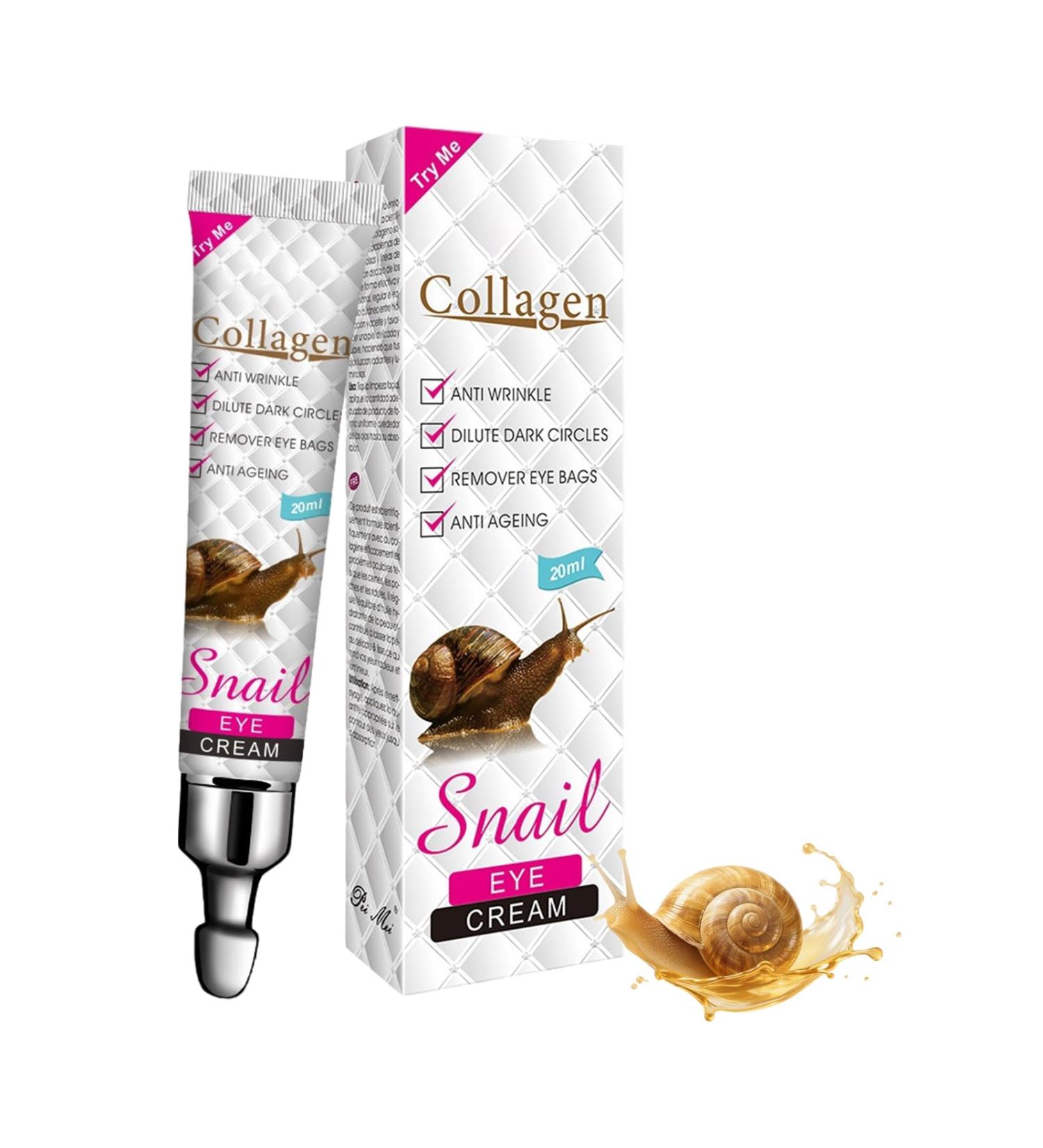  QEEROYO Eye Contour Cream Anti-Wrinkle Eye Cream Collagen Eye Contour Cream Firming and Moisturizing Smoothes Wrinkles and Fine Lines Eliminates Puffiness Under 20ml - Buy Online on GoSupps.com