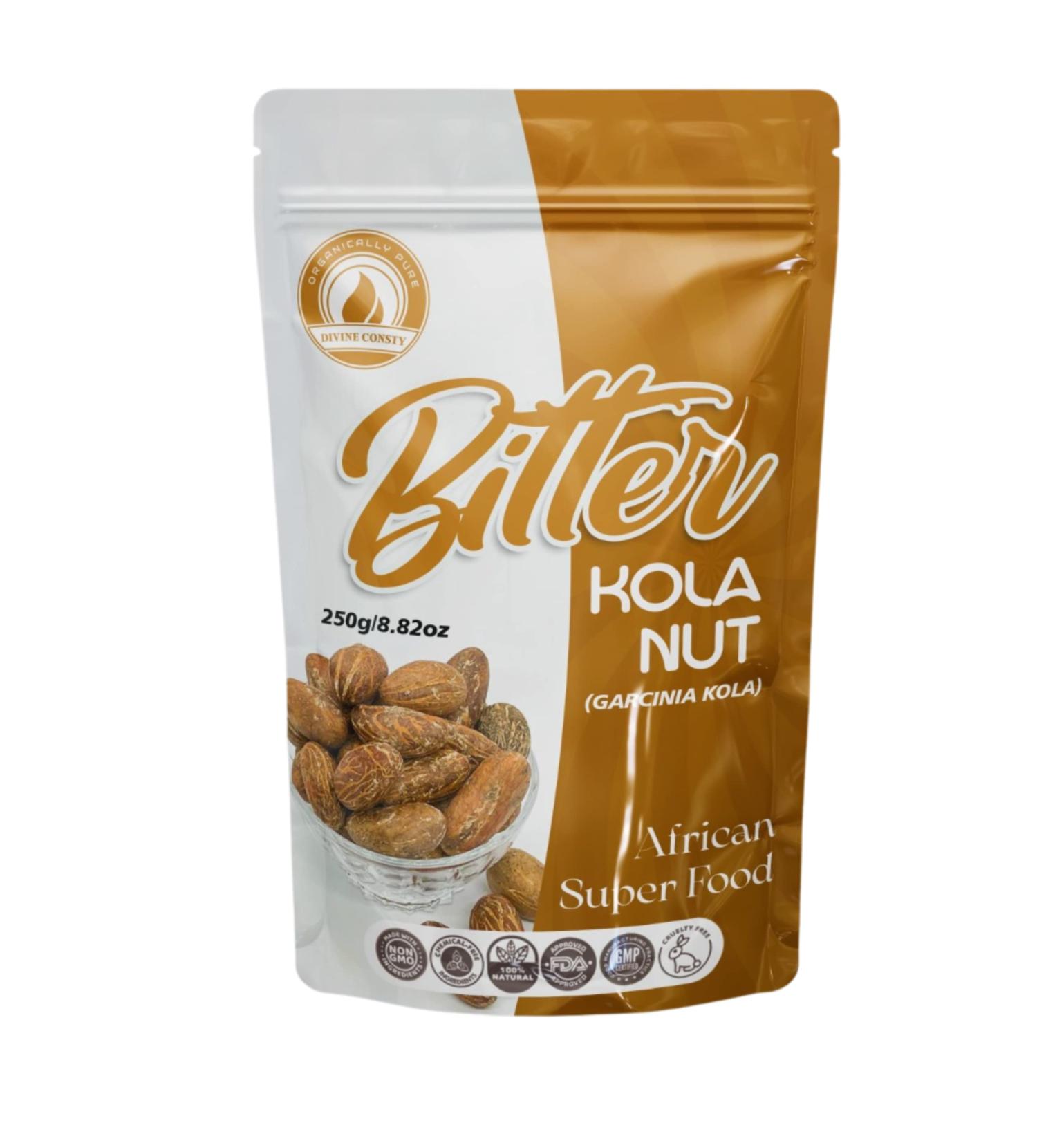 African Bitter Kola Nuts - 100% Natural Organic Garcinia Kola Seeds 8.8OZ | African Superfood for Energy, Digestion & Immune Support | Non-GMO, Appetite Suppression & Digestive Health - Buy Online on GoSupps.com