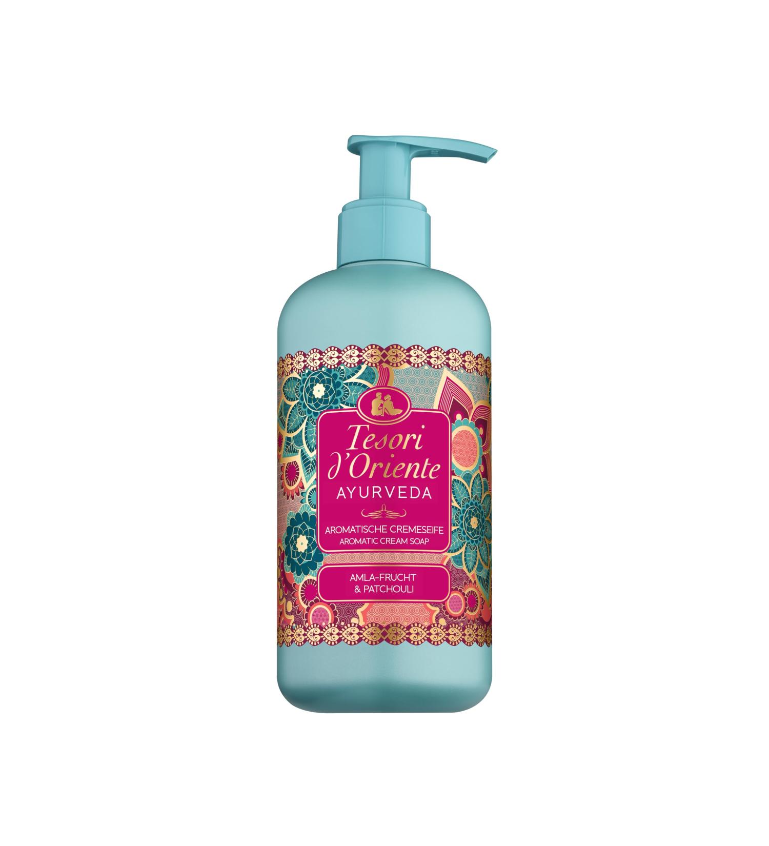 Tesori d'Oriente Ayurveda Hand Soap 300ml - Aromatic with Amla Sesame Oil Aloe Vera & Calendula for Gentle Cleaning & Wellness Rituals - International Shipping Available - Buy Online on GoSupps.com