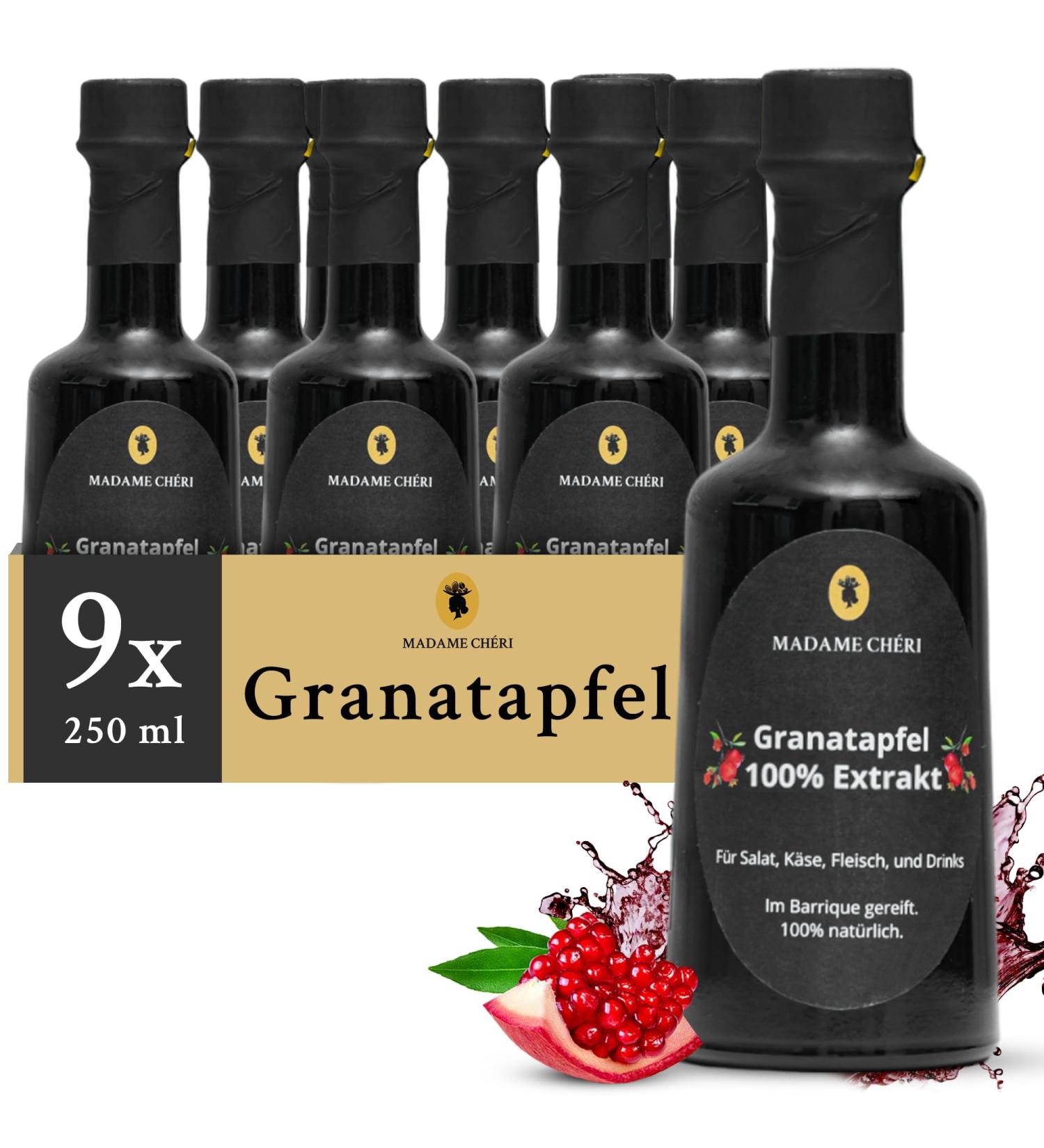 Madame Ch ri 100% Pomegranate Syrup - Authentic Turkish Nar Eksisi 250ml for Salad Dressings & Marinades - 9 Pack | International Shipping Available - Buy Online on GoSupps.com