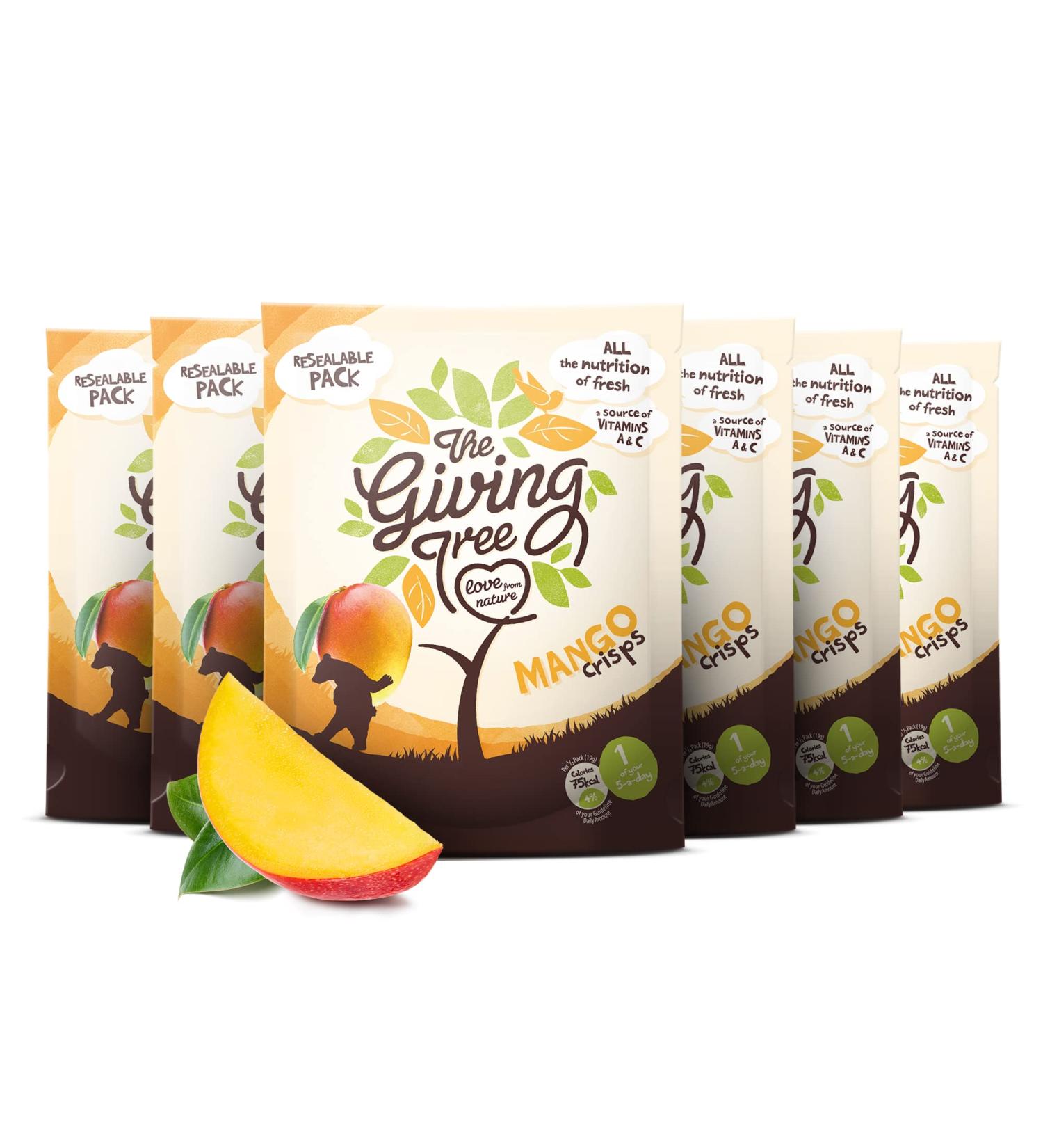  Giving Tree Giving Tree Ventures 6 x Mango Crisps 18g - Buy Online on GoSupps.com