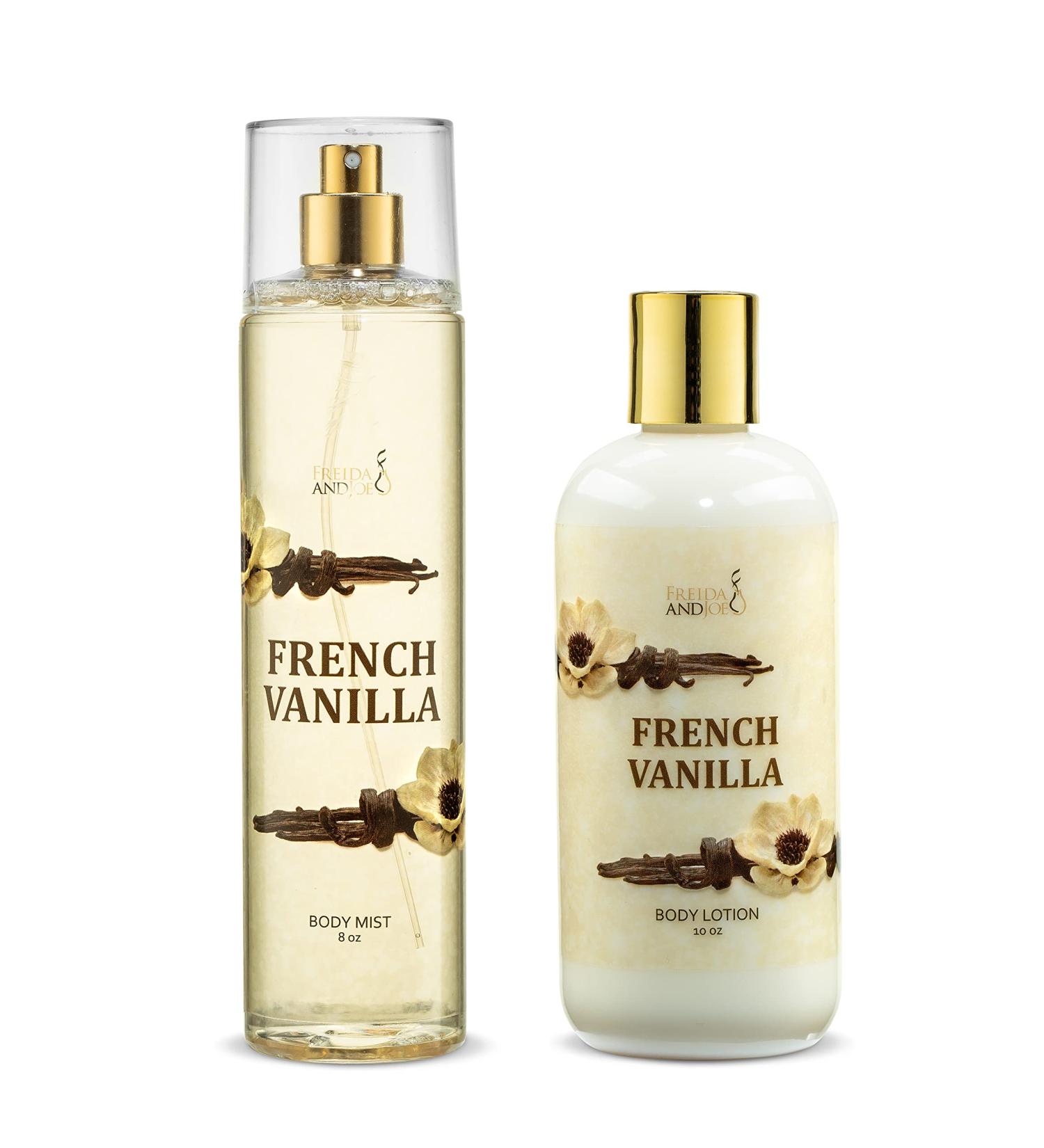 Home Spa Gift Set - 10oz Deep Moisturizing Body Lotion & 8oz Fragrance Mist - Luxury Self-Care for Women & Girls - French Vanilla - Buy Online on GoSupps.com