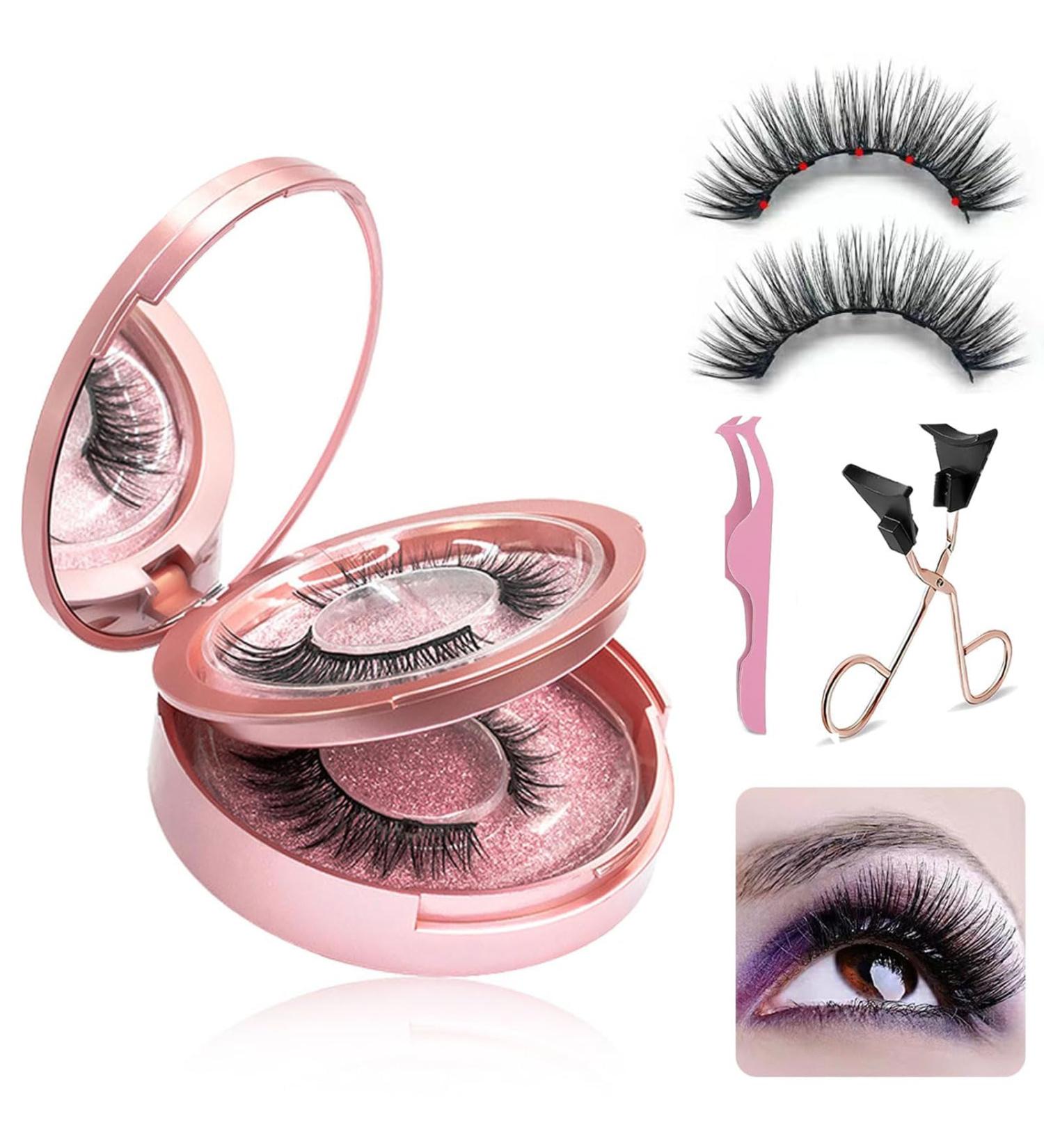 Magnetic Lashes Magnetic Eyelashes Dual Magnetic Lashes Eyelashes Beauty Magnetic Lashes Natural Look with Applicator Tweezers Reusable No Glue or Liner Needed Easy to Wear #5-diamond - Buy Online on GoSupps.com