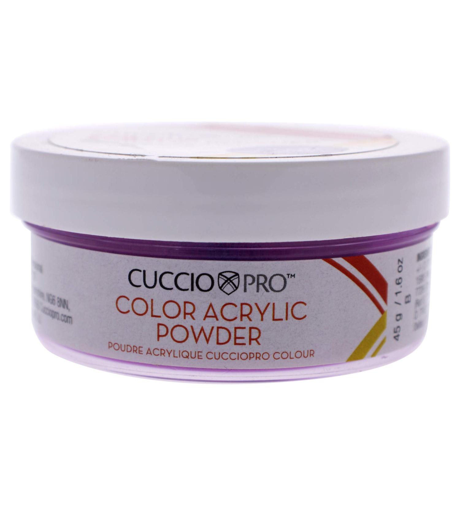 Cuccio Pro - Color Acrylic Powder - Neon Grape - for Women - Acrylic Powder - 1.6 oz