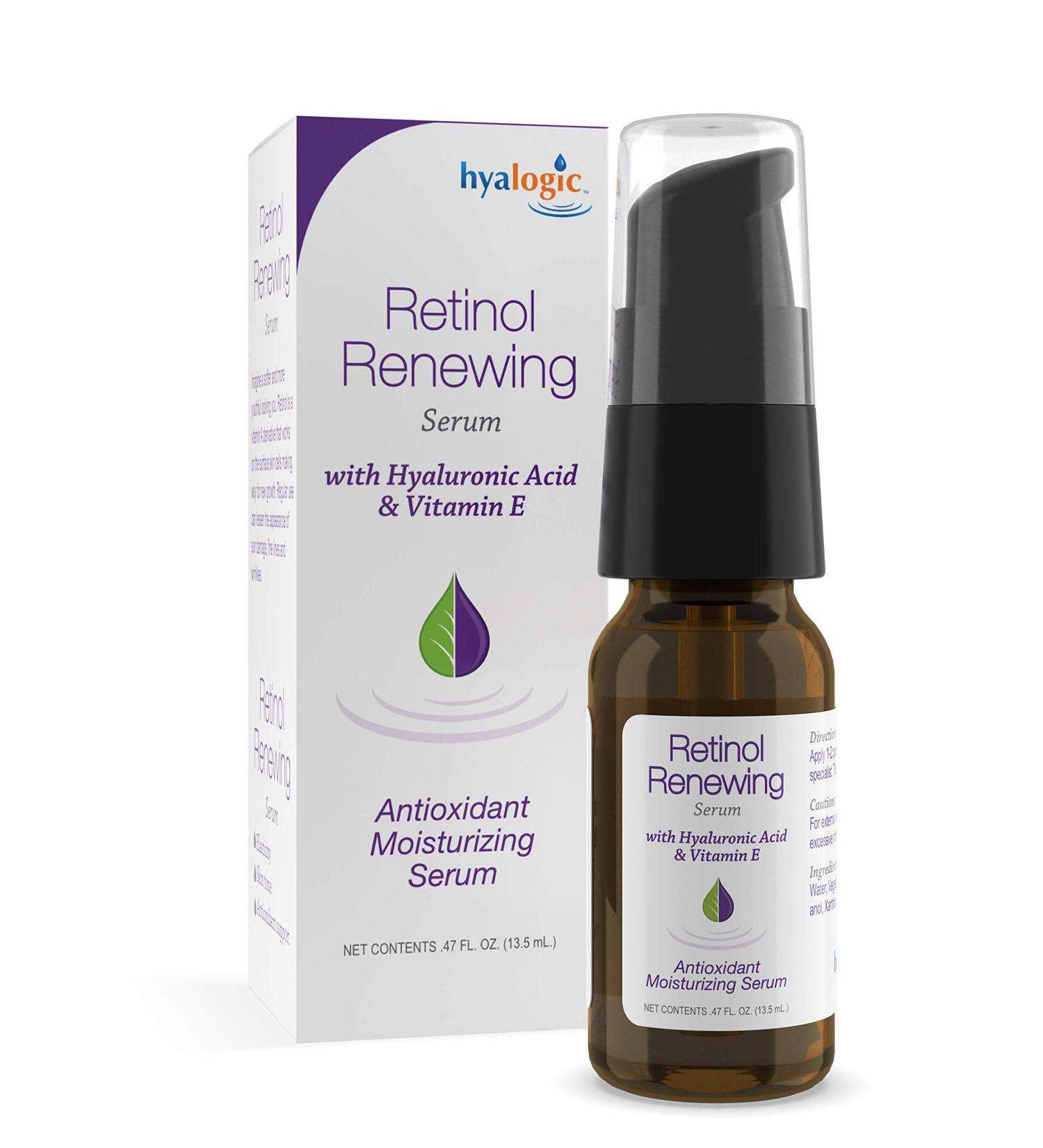 Hyalogic Retinol Serum | Skin Renewal & Wrinkle Repair with Hyaluronic Acid & Vitamin A | Clearer Radiant Skin - 0.47 fl oz | International Shipping - Buy Online on GoSupps.com