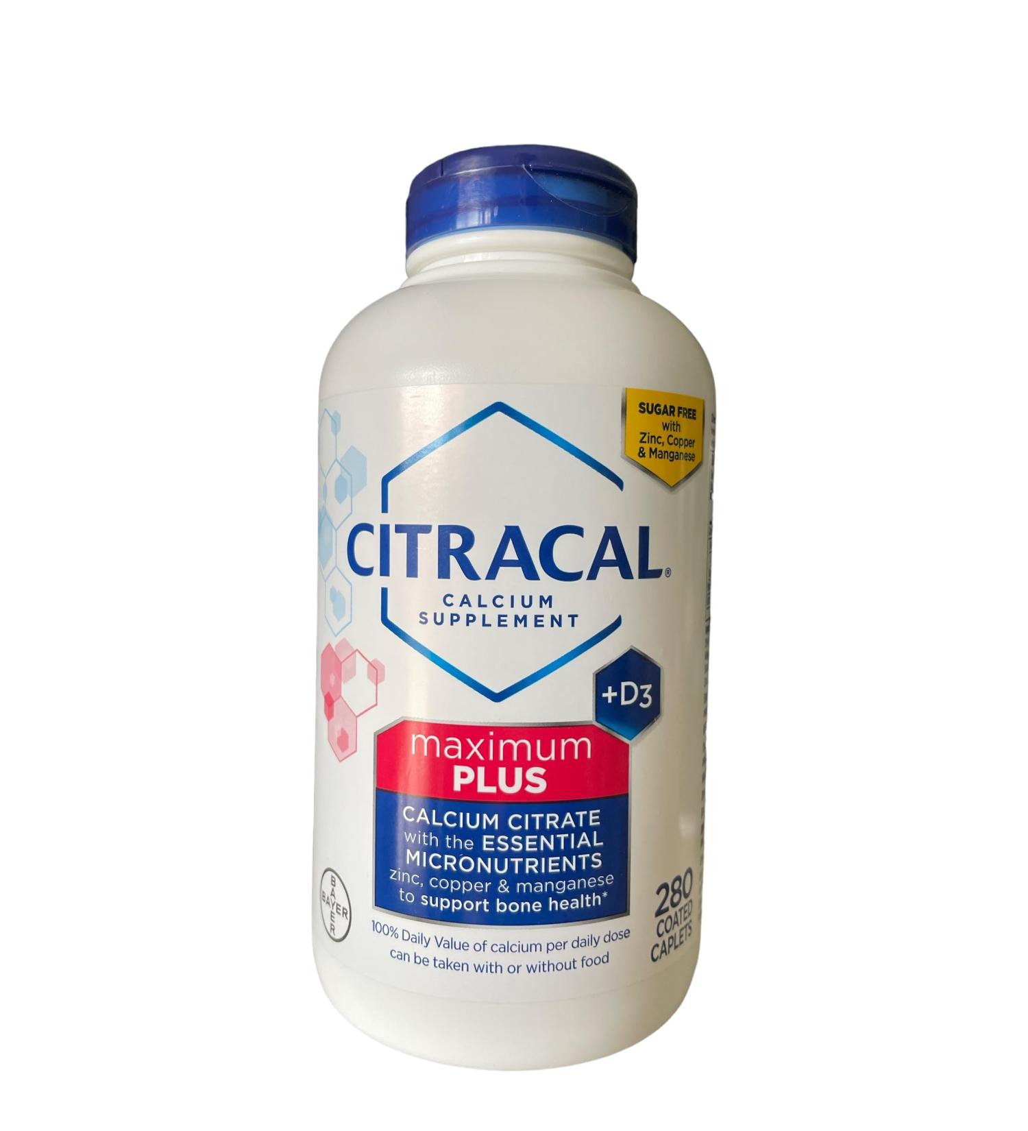 Citracal Calcium Citrate Caplets + D3 280 ct. (Packaging May Vary) - Buy Online on GoSupps.com