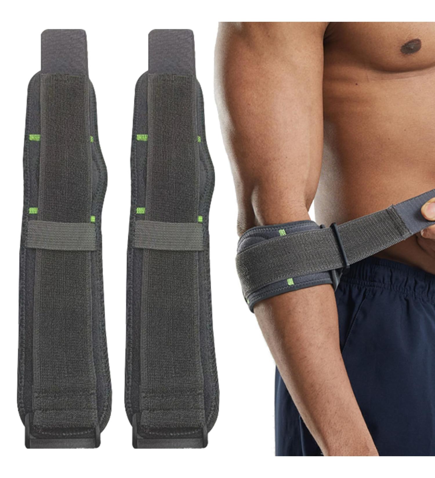 Adjustable Tennis Elbow Support Strap - Pain Relief Brace for Men & Women | Compression Pad for Tennis & Golfers Elbow | Comfortable Support for Sports & Daily Activities - Buy Online on GoSupps.com