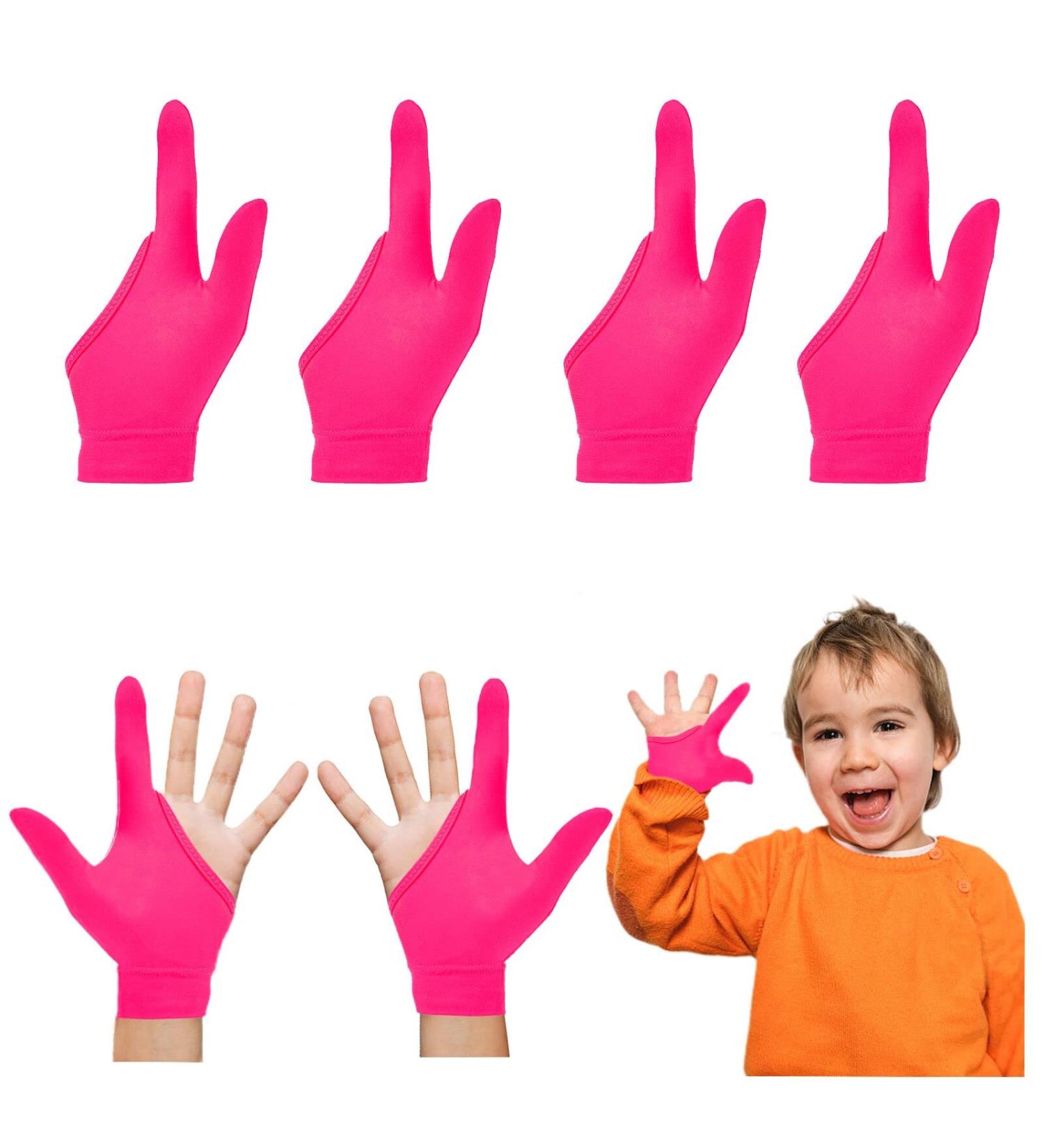 Thumb Sucking Guard Gloves for Kids | 4pcs Chewy Compression Gloves | Stop Thumb Sucking and Finger Biting | Ages 5-13 - Buy Online on GoSupps.com