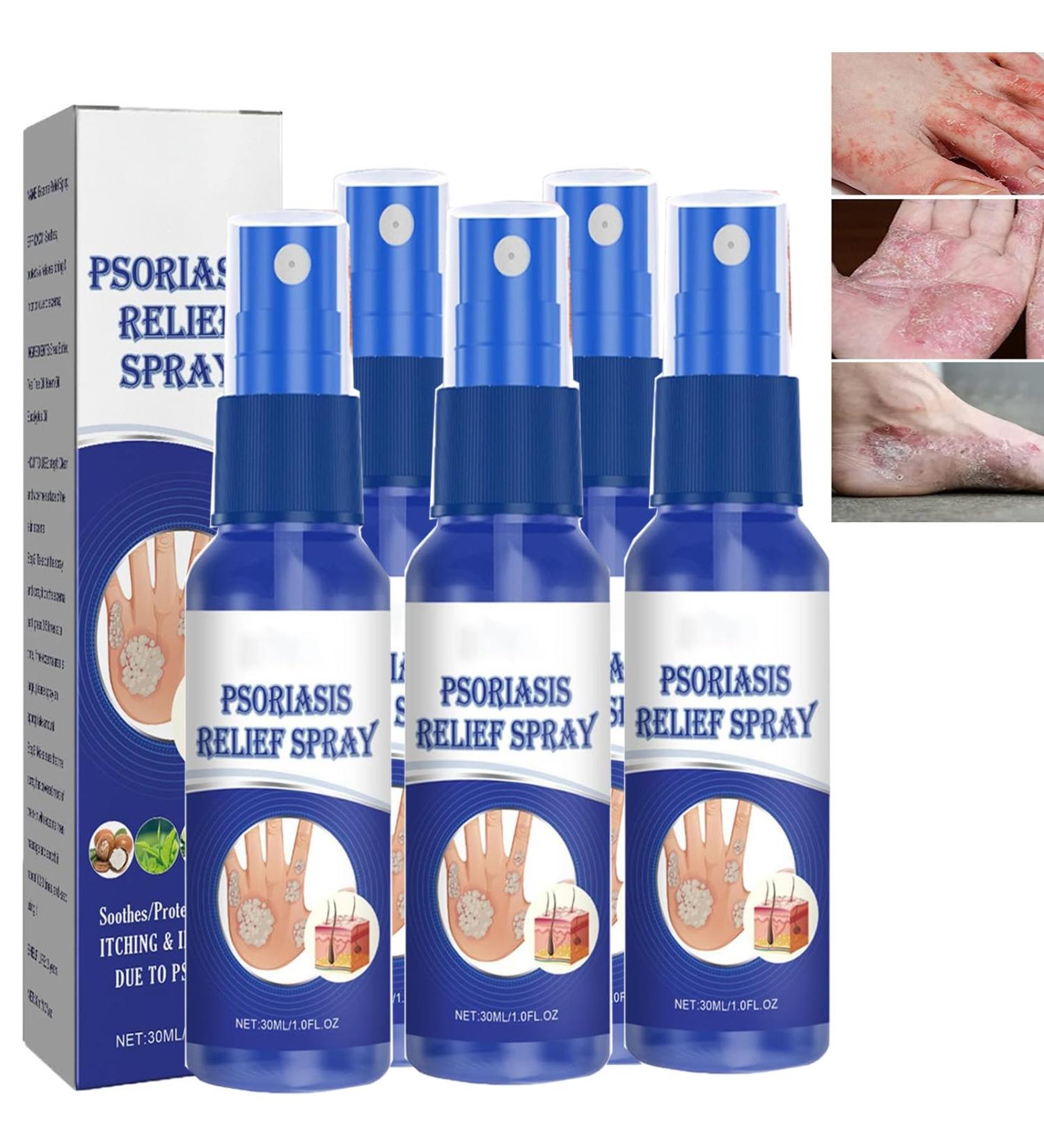 SHEDIAO South Moon Psoriasis Relief Spray - Herbal Treatment for Skin Plaque Psoriasis (5PCS) - Buy Online on GoSupps.com