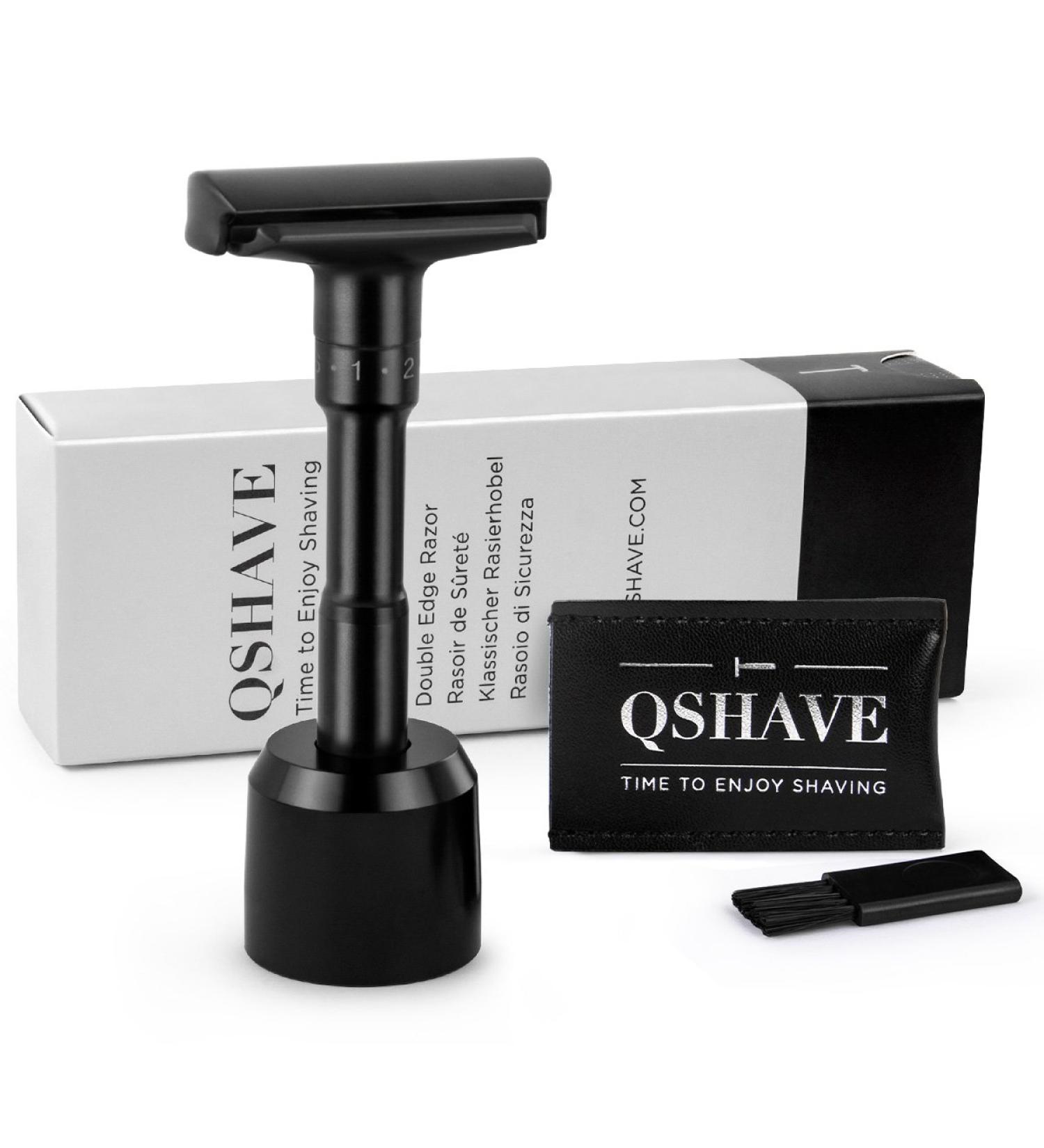 QSHAVE Adjustable Classic Safety Razor - Premium Men's Sharp Wet Razor for Precision Shaving | International Shipping - Buy Online on GoSupps.com