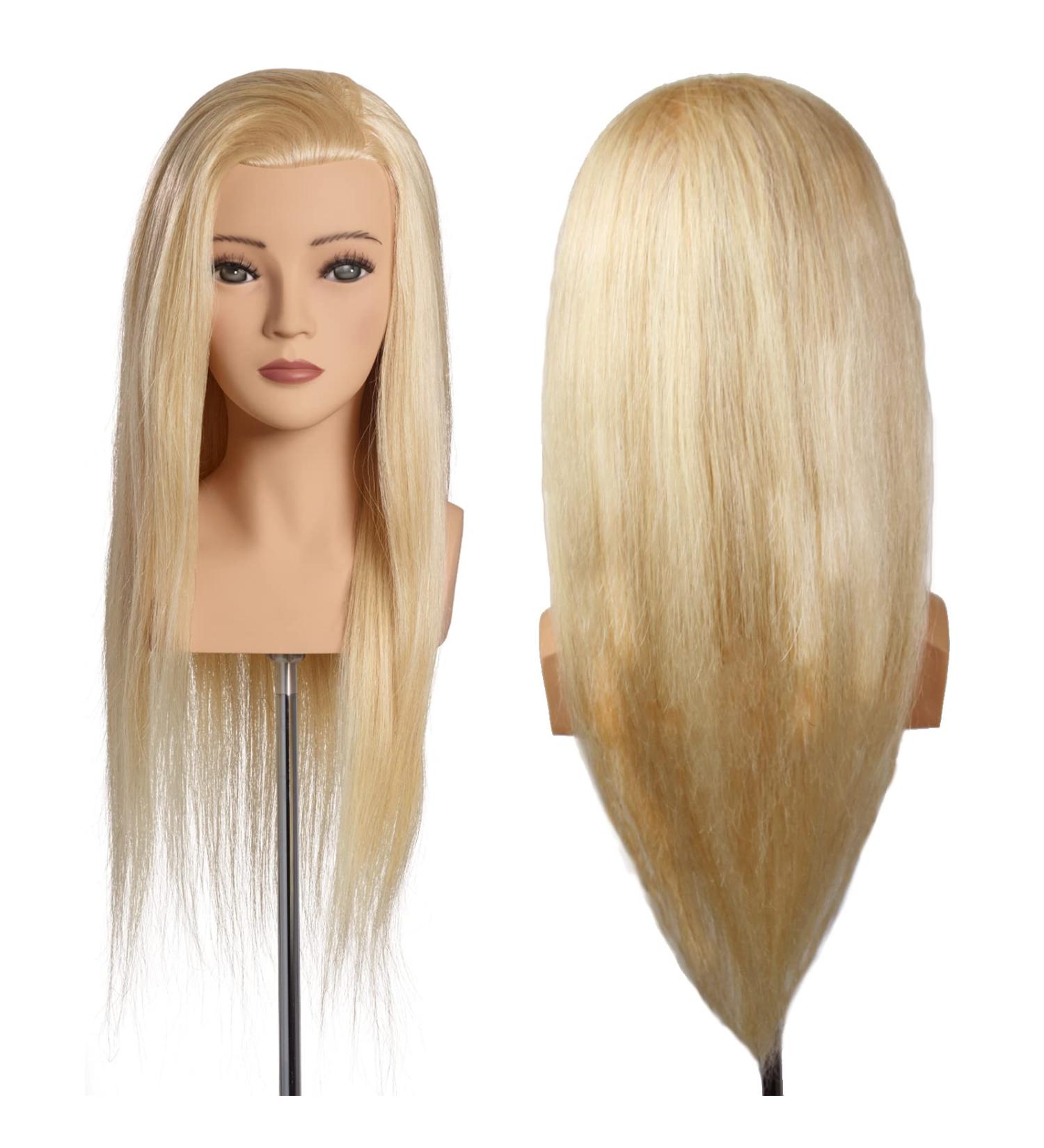 L'IMAGE ELENA Blonde Styling Head | 50 cm Real Hair & Eyelashes | International Shipping Available - Buy Online on GoSupps.com
