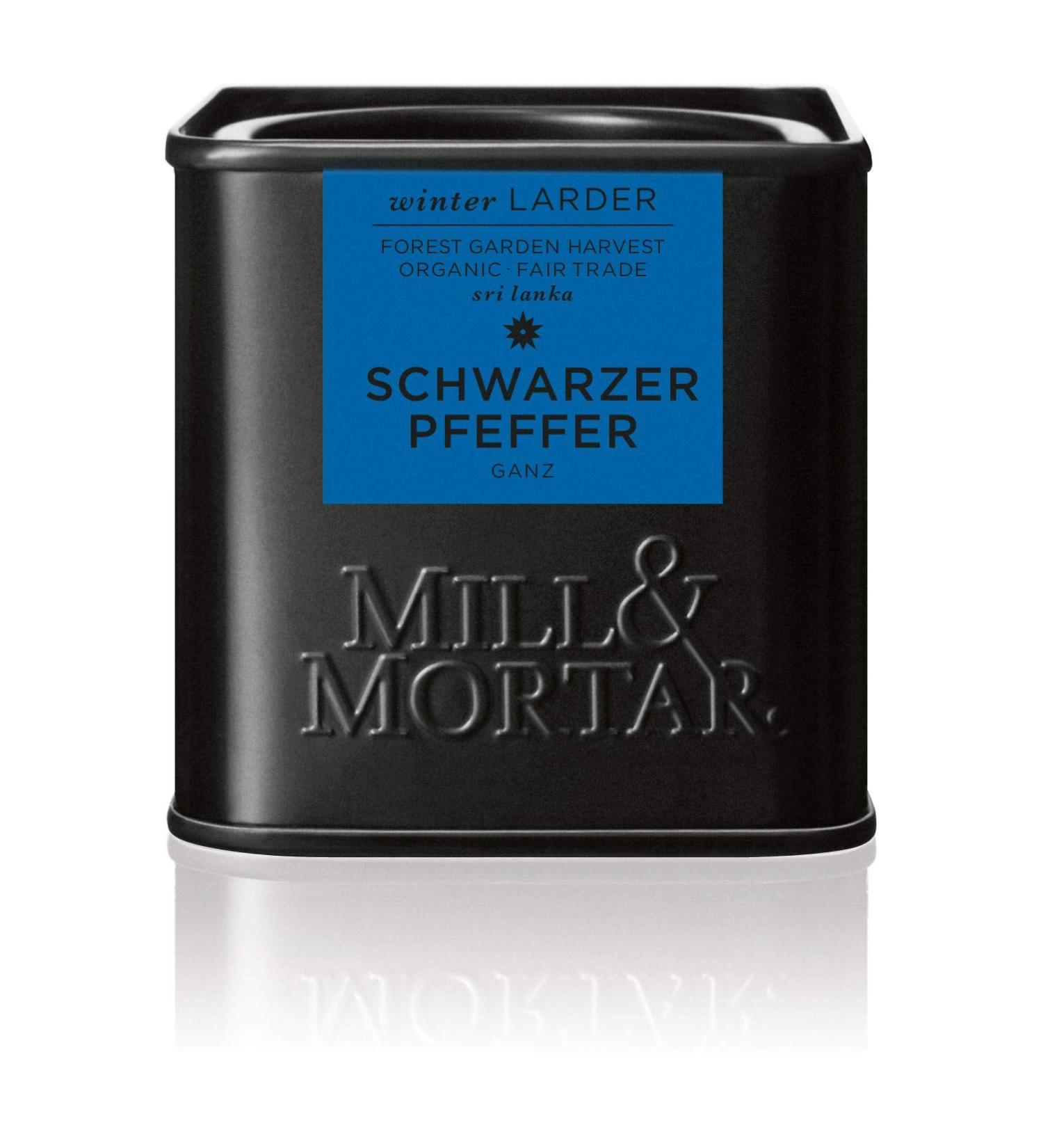 Mill Mortar Mill & Mortar Black pepper from Sri Lanka whole Organic 50 g - Buy Online on GoSupps.com