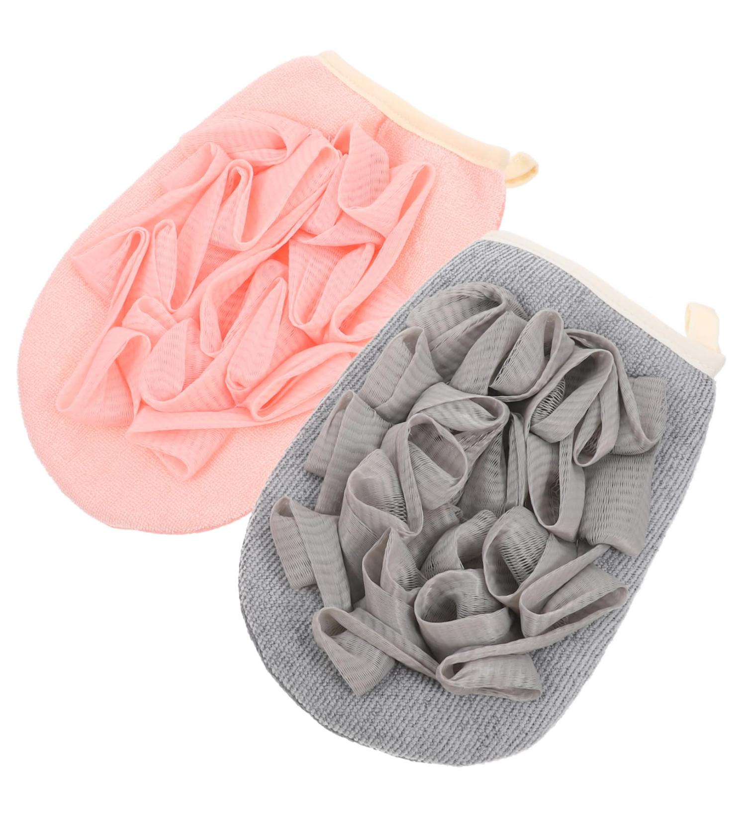 Lot De 2 Exfoliants Bain Gommage Corporel Moyens Doux En Tissu Polyester Pour Peau Sensible Usage Maison Et H tel Accessoires De Bain Exfoliants Mains - Buy Online on GoSupps.com