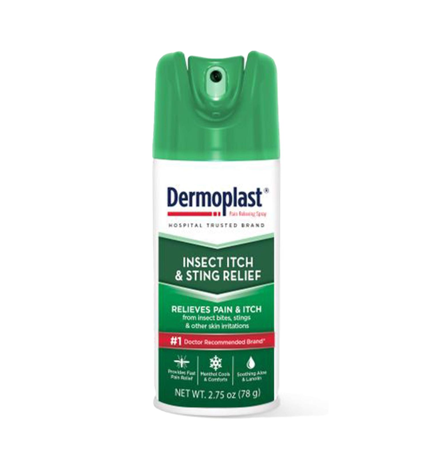 Dermoplast Insect Itch & Sting Relief Spray with Benzocaine & Menthol - 2.75 oz - Buy Online on GoSupps.com