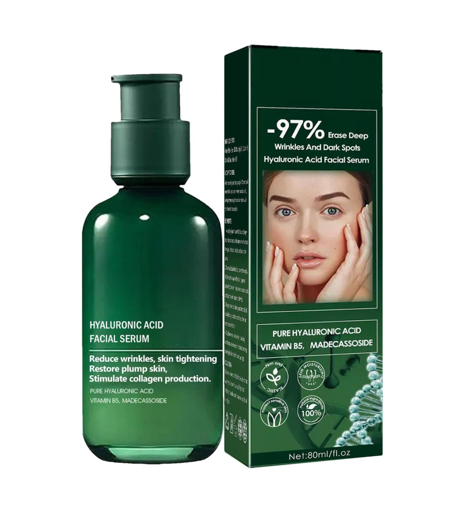 Hyaluronic Acid Essence 80ml Moisturizing Firming Lifting Facial Tightening Rejuvenating Essence For Radiant Look - Buy Online on GoSupps.com