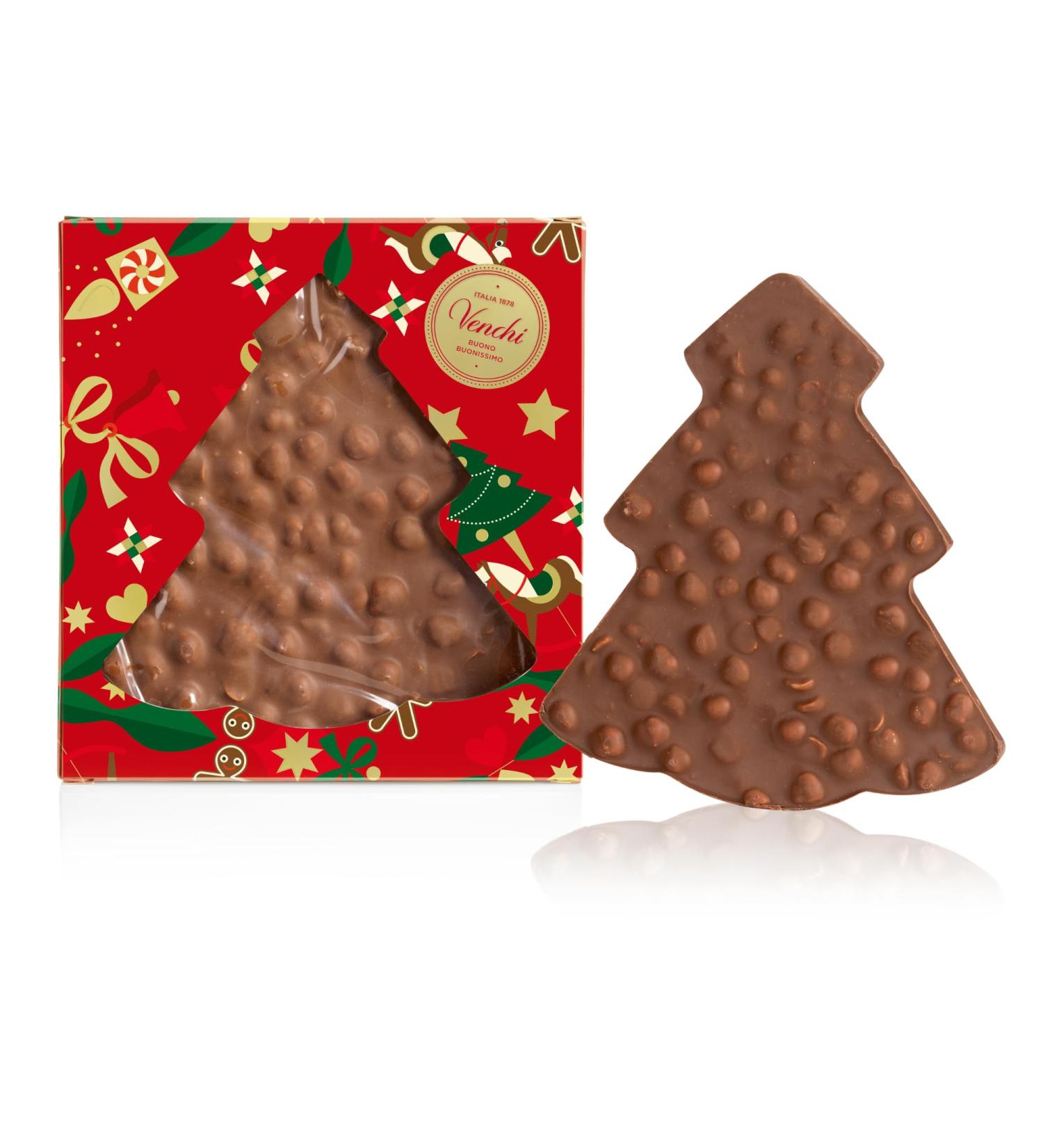 Venchi - Brutto&Buono Plaque Artisanale de Chocolat au Lait avec Noisette du Pi mont en forme de Sapin 200 g Sans Gluten dition Limit e Collection No l Id e Cadeau - Buy Online on GoSupps.com