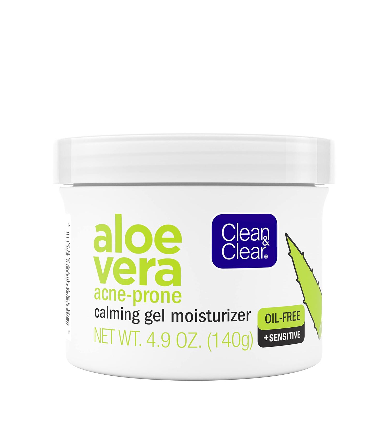 Clean & Clear Aloe Vera Calming Gel - Acne Facial Moisturizer for Sensitive Skin - 4.9 Oz - Buy Online on GoSupps.com
