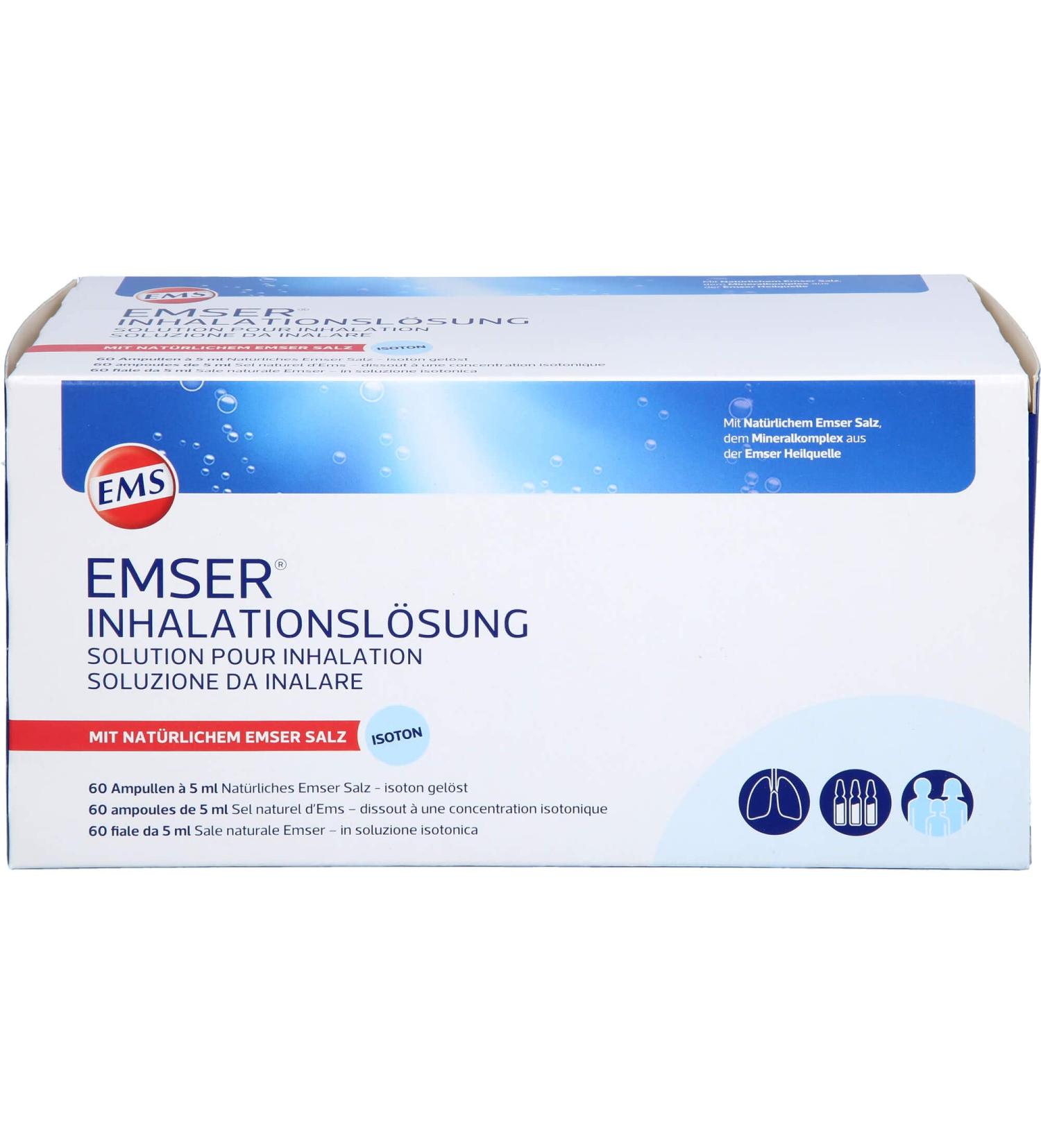Buy Emser Inhalation Ampoules 60 St - Premium Respiratory Relief | International Shipping Available - Buy Online on GoSupps.com
