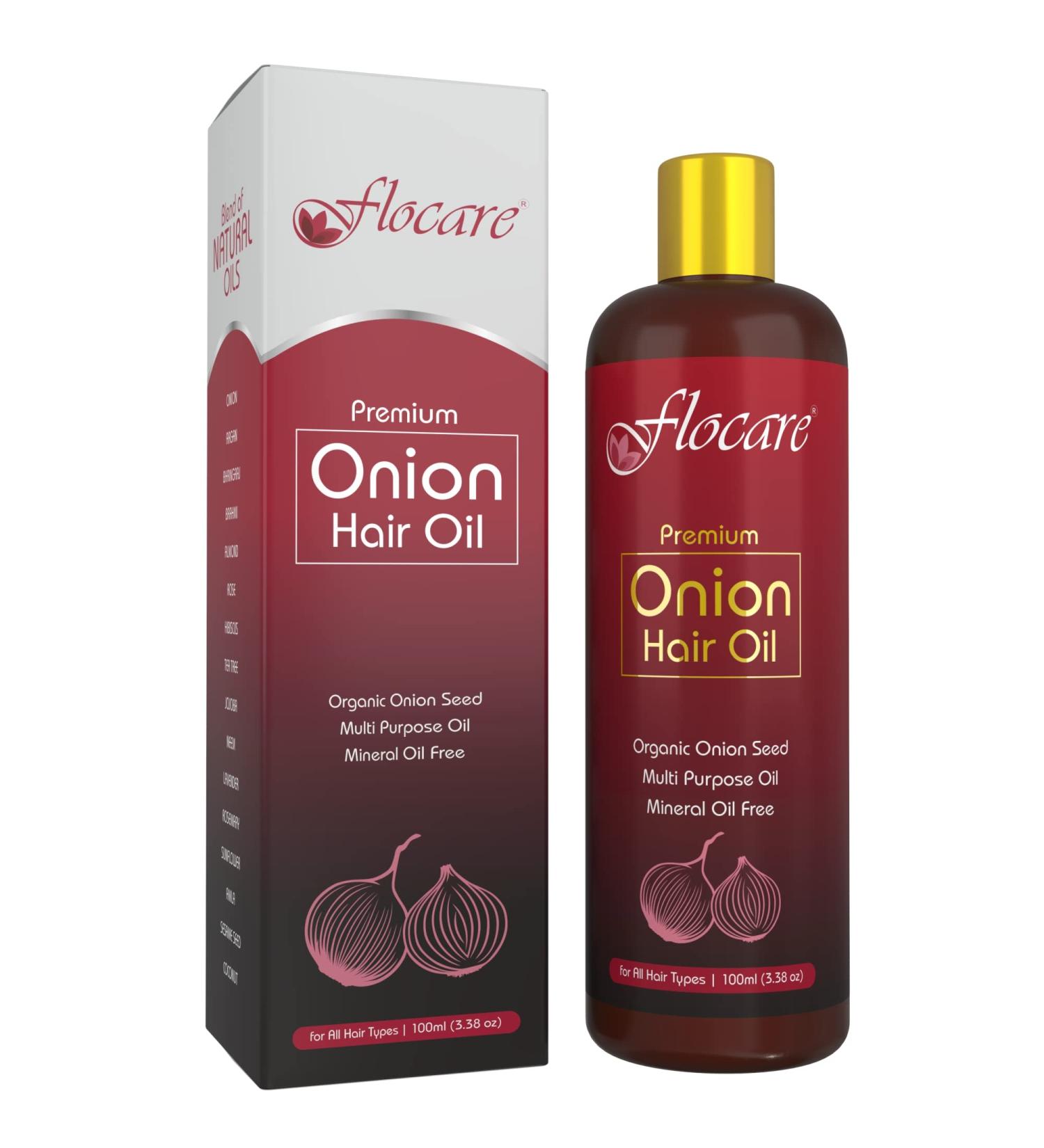 Onion Hair Oil 100ml - Nourish & Strengthen Hair | Best for Hair Growth - Shop Internationally - Buy Online on GoSupps.com