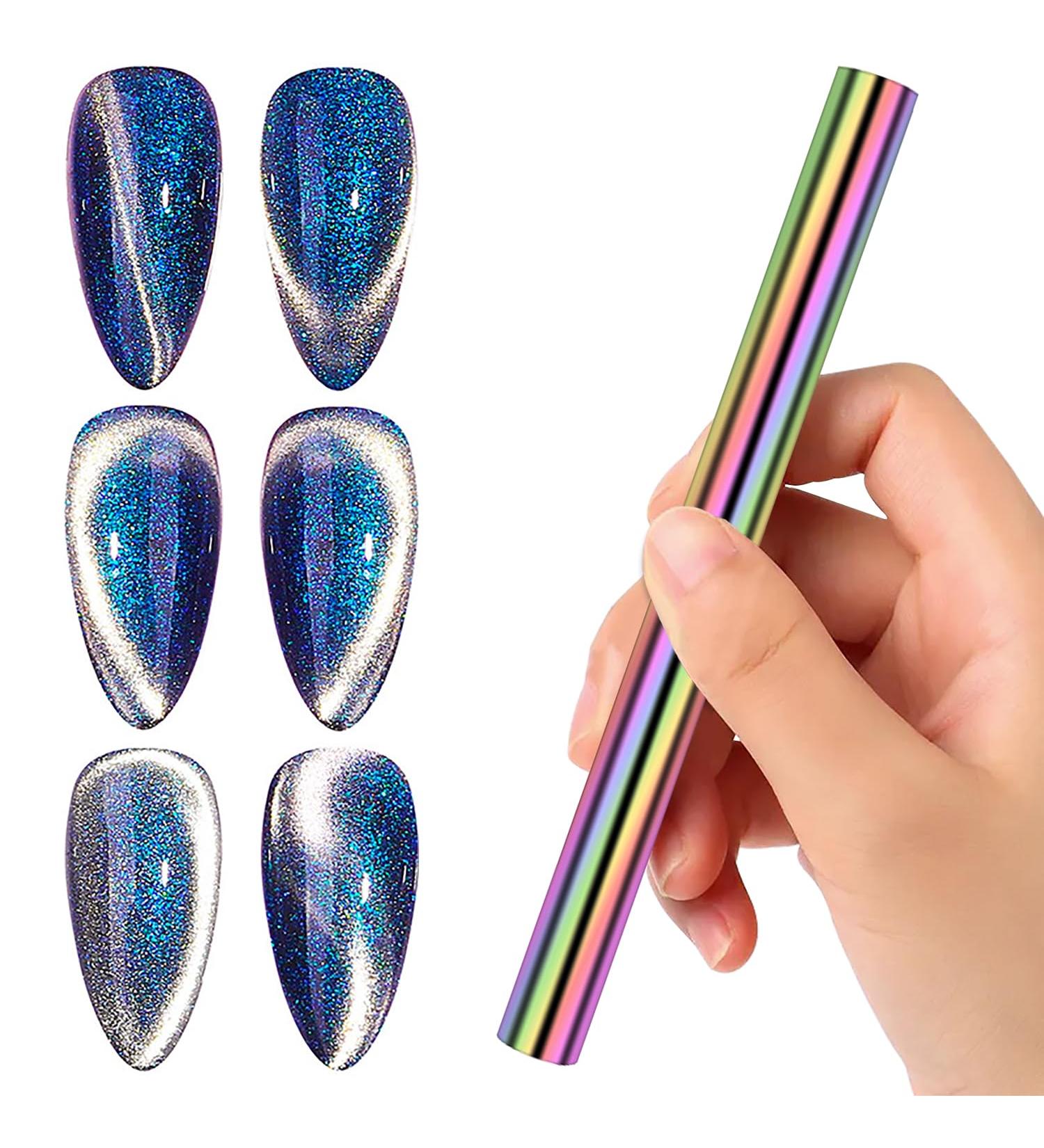Cat Eye Nail Magnet Tool - Double-head Magnet Pen for Magnetic Gel Polish | DIY Nail Art for Salon & Home | Laser Magnet Wand - Buy Online on GoSupps.com