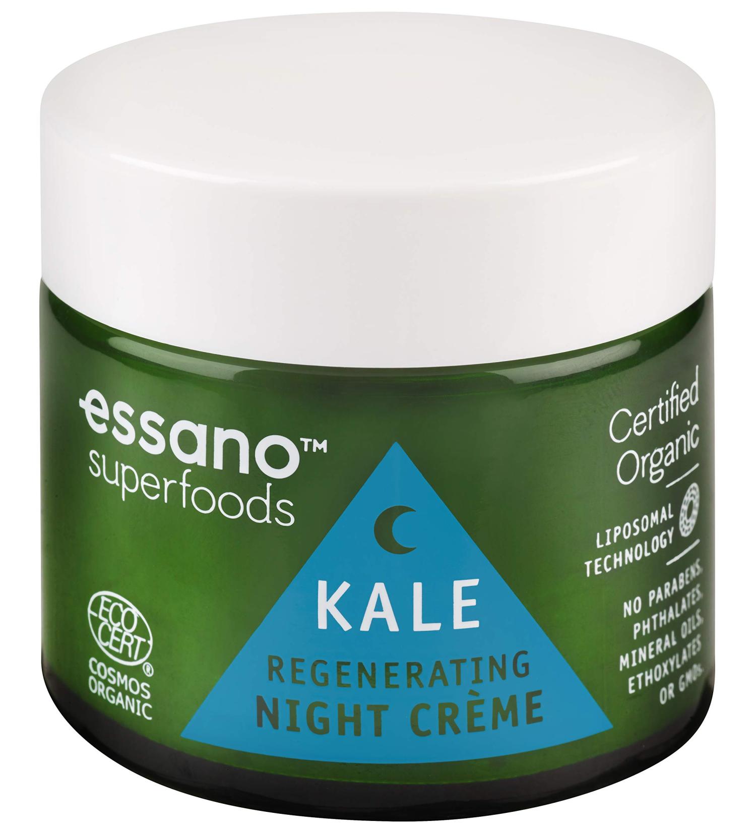 Essano Superfoods Certified Organic Kale Regenerating Night Cr me 50g