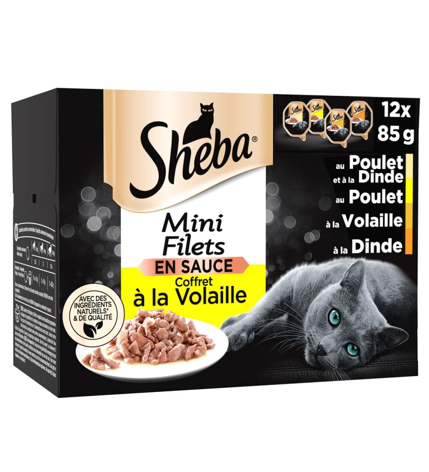 Sheba Mini Nets Adult Cat Food - Poultry in Gravy 85g (Pack of 72) - International Shipping Available - Buy Online on GoSupps.com