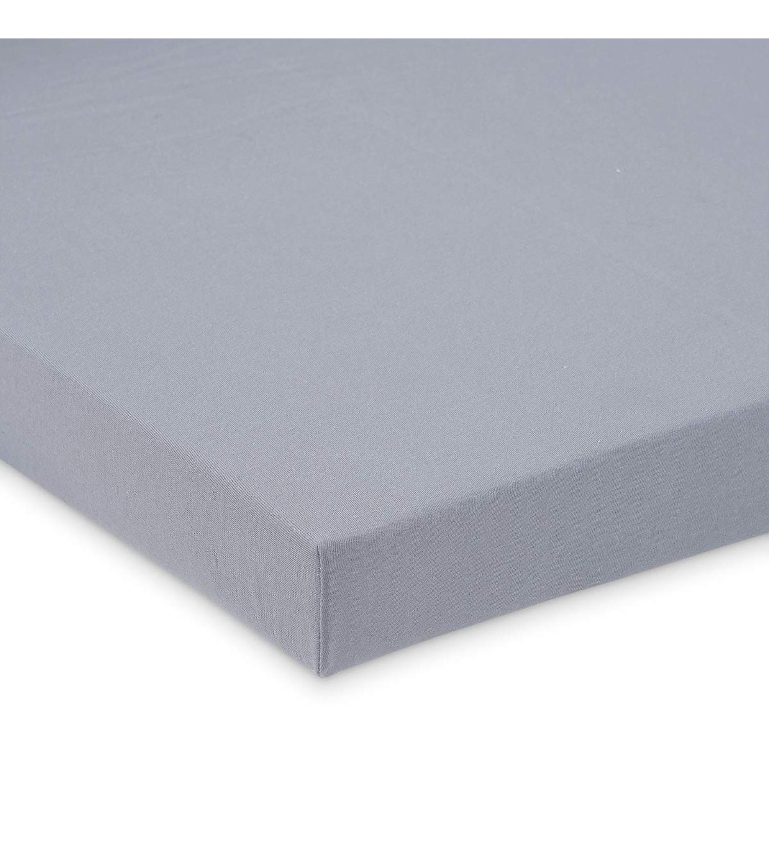 FabiMax Jersey Spannbettlaken f r 6-eck Laufgitter grau Grau 100 x 115 cm