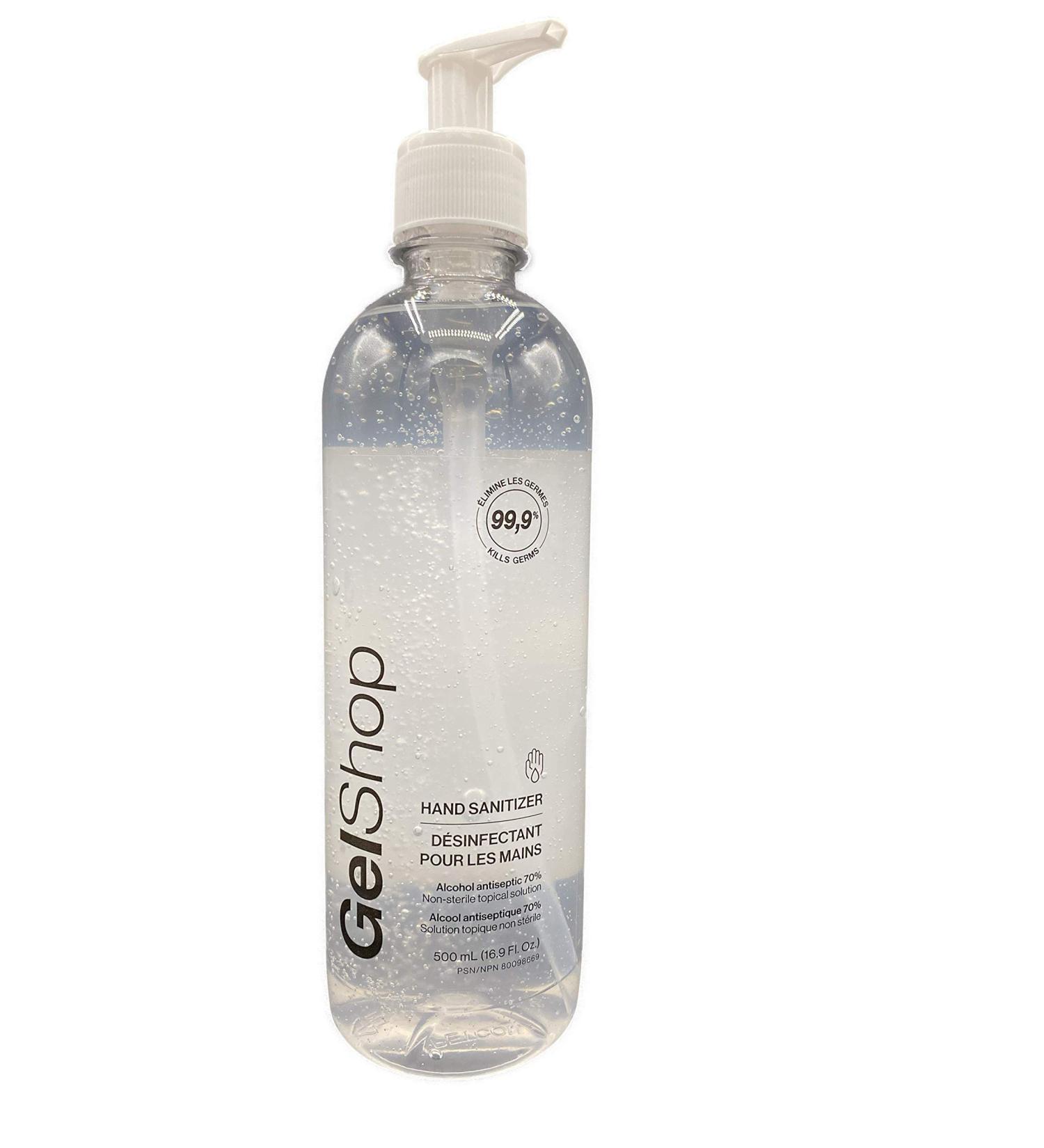 Hand sanitizer with pump *Made in Canada* (500ml) - Buy Online on GoSupps.com