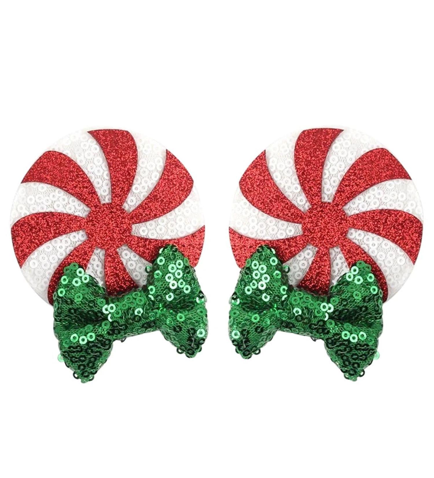 New 2025 New Flower 2.8"Mouse Ears Barrettes Hair Clips For New For Fashion Sequins Bow Decoration Festival Party Hairpins DIY Hair Accessories Jewelry Fashion Accessories Creative Gift - Buy Online on GoSupps.com