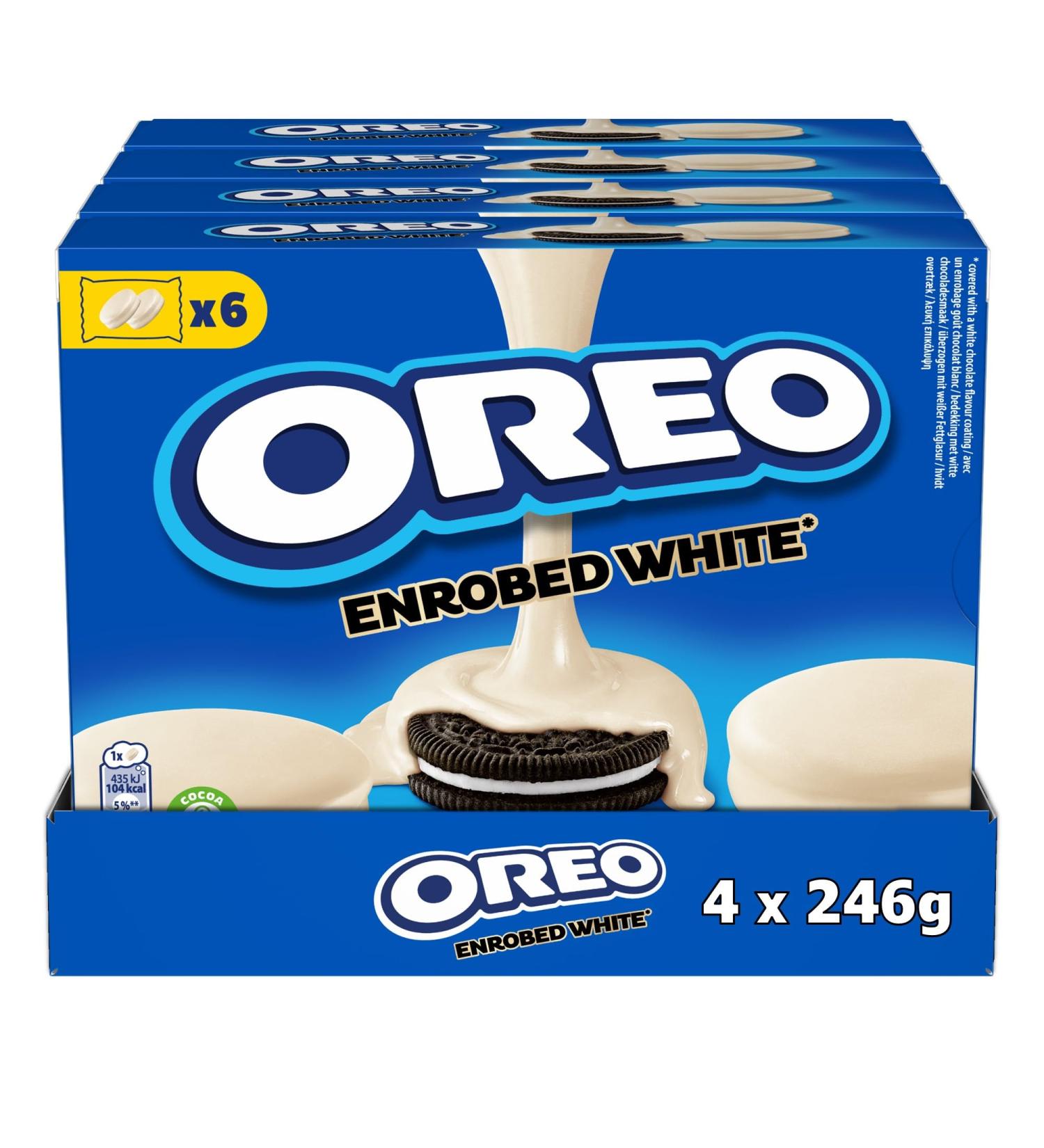 Oreo White Chocolate Covered 4x246g - Buy Online on GoSupps.com