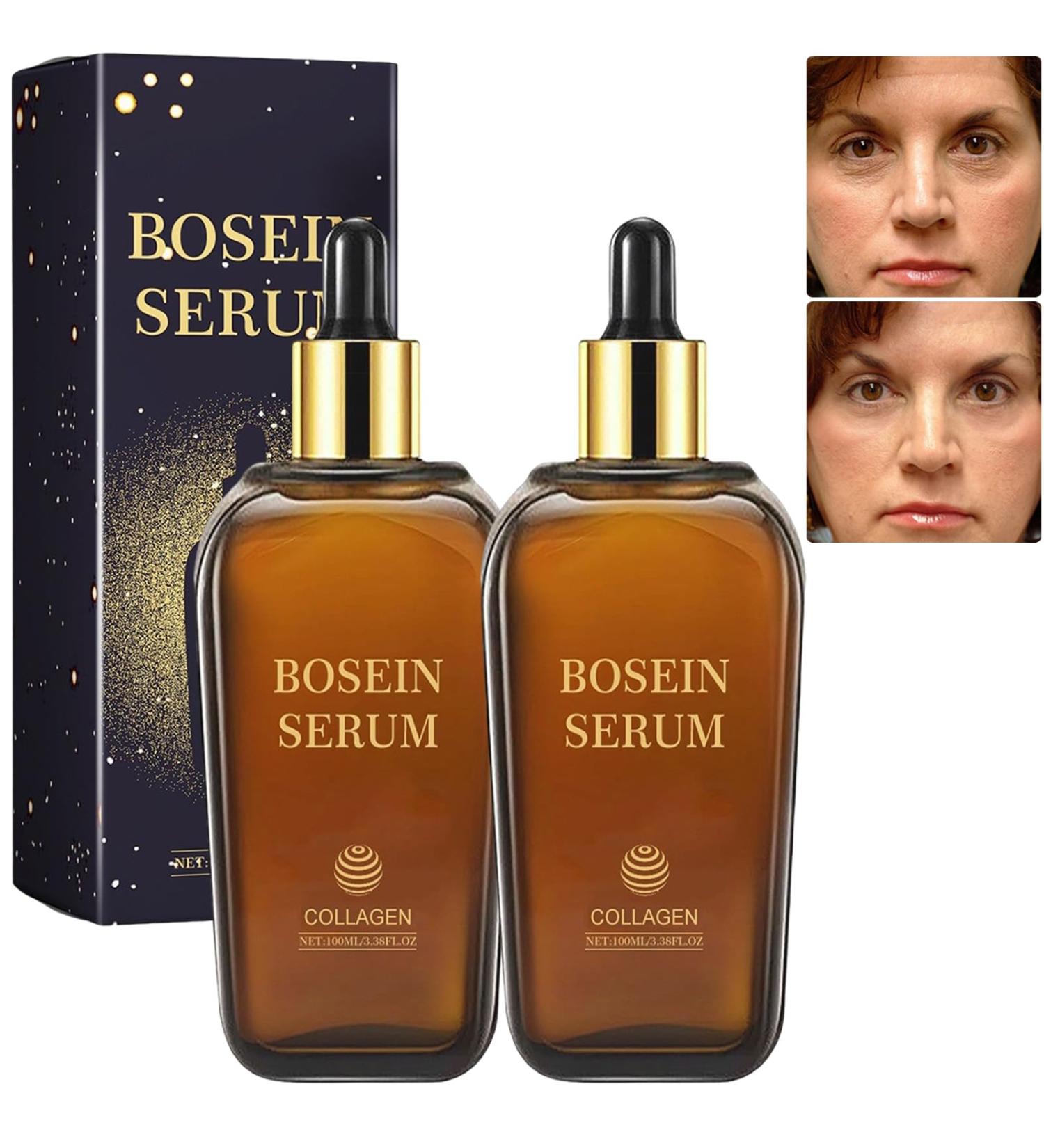 Boswellia Wrinkle Resistant Essence 100ml Bosein Collagen Anti-Wrinkle Essence Milk Hyaluronic Acid Anti-Aging Face Serum Smoothing and Moisturizing for All Skin Types (2pcs) - Buy Online on GoSupps.com