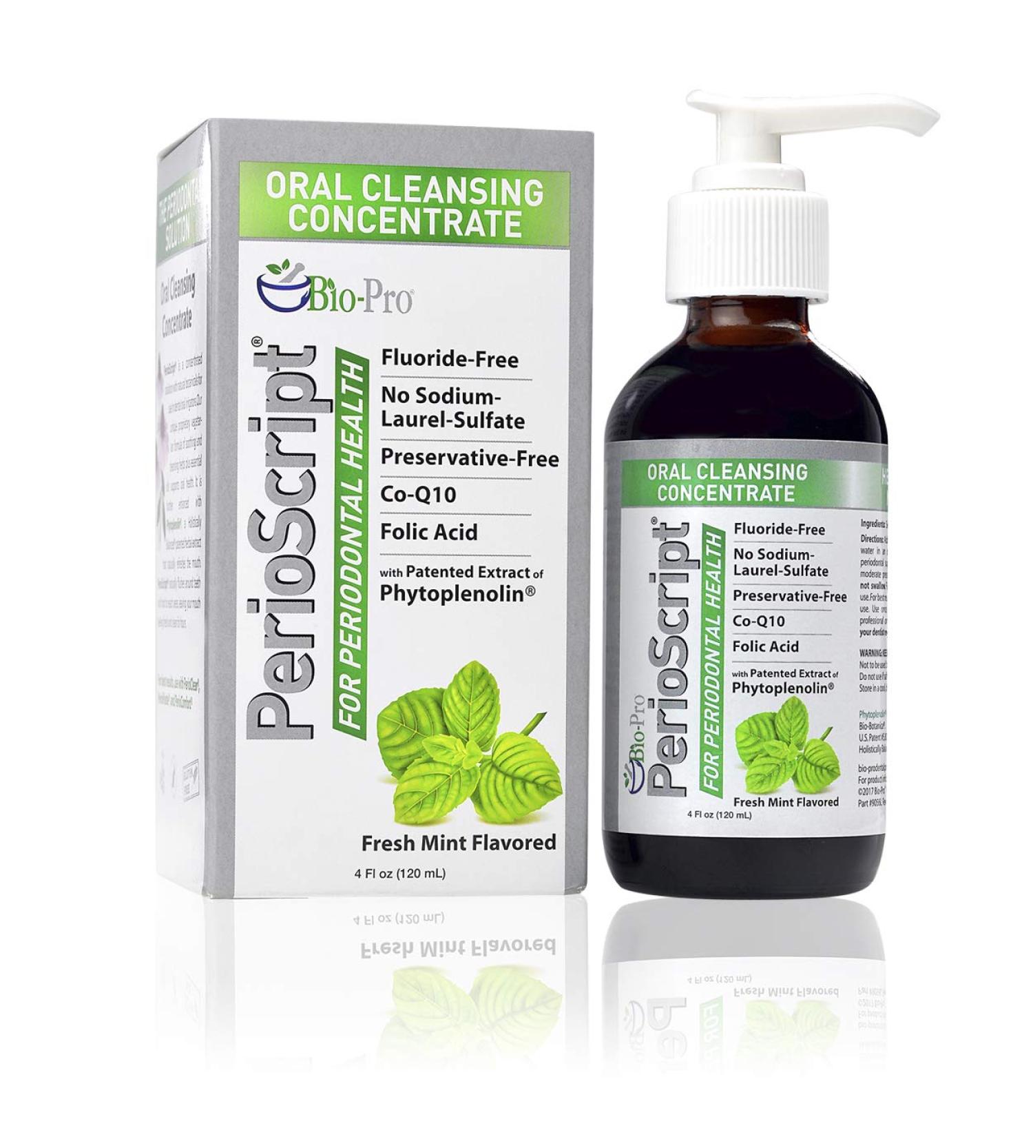 PerioScript Oral Cleansing Concentrate 4 oz - Premium Oral Care for Healthier Gums | International Shipping Available - Buy Online on GoSupps.com