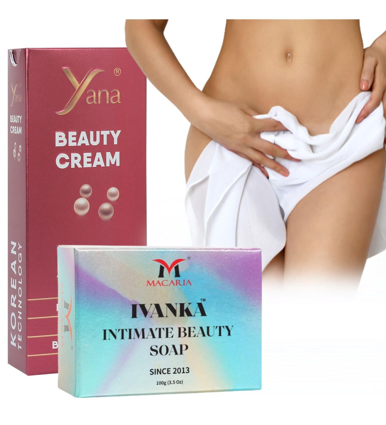 Yana Cosmetics Pvt ltd Yana Beauty Yoni Whitening Cream with Ivanka Intimate Beauty Yoni Whitening Soap - Buy Online on GoSupps.com