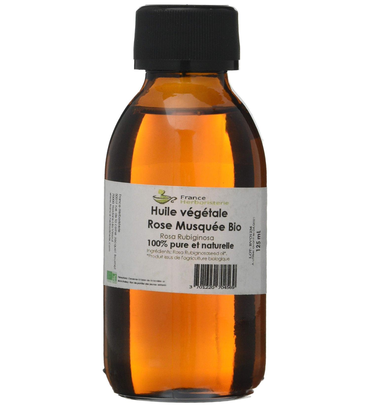 France Herboristerie Rosehip Oil (Rosa rubiginosa) 125ml Organic Oil