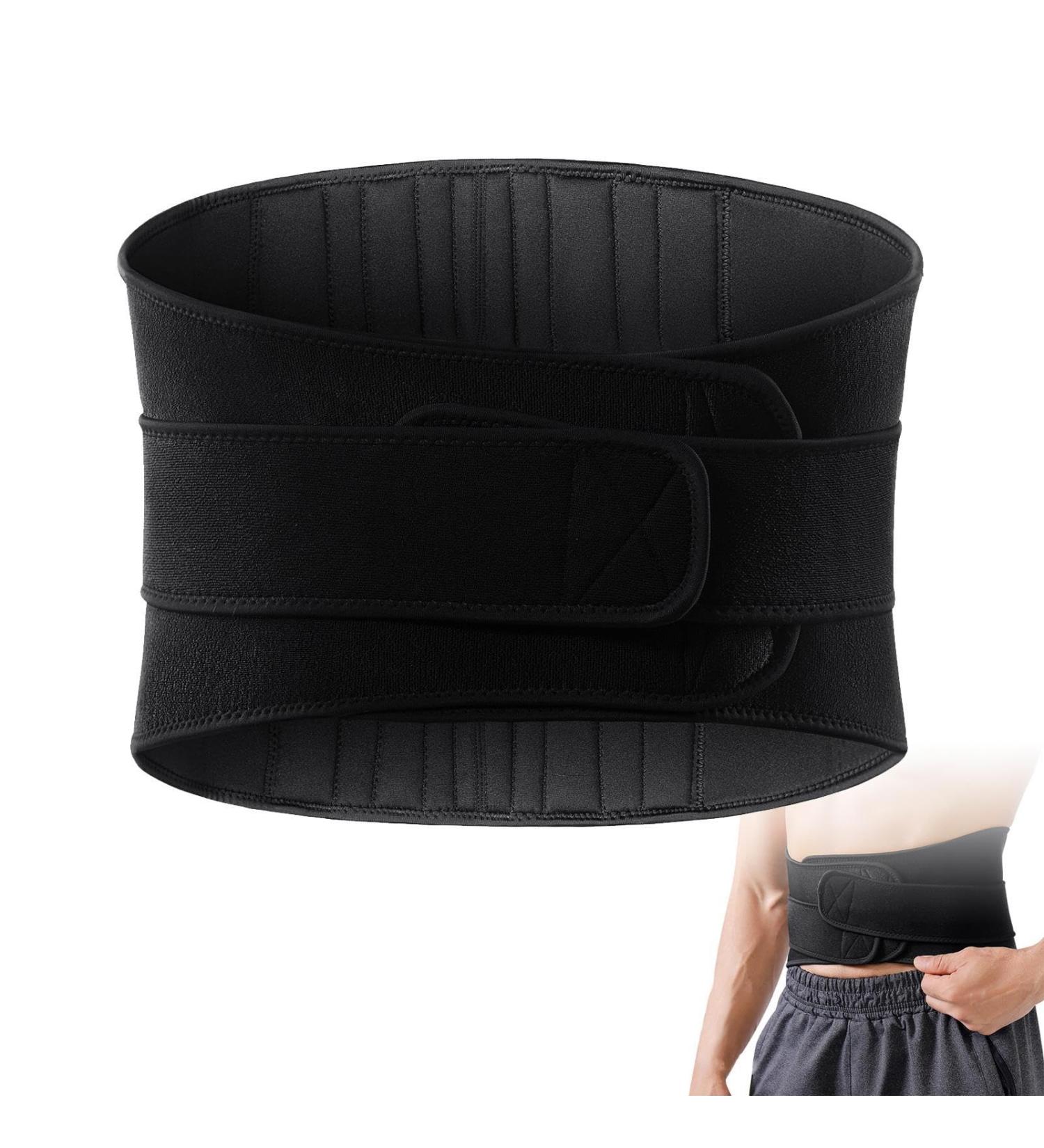 Lower Back Brace - Reflective Back Support Belt Lumbar Wrap Multipurpose Waist Supports Workout Back Brace for Outdoor Activities Black XL - Buy Online on GoSupps.com