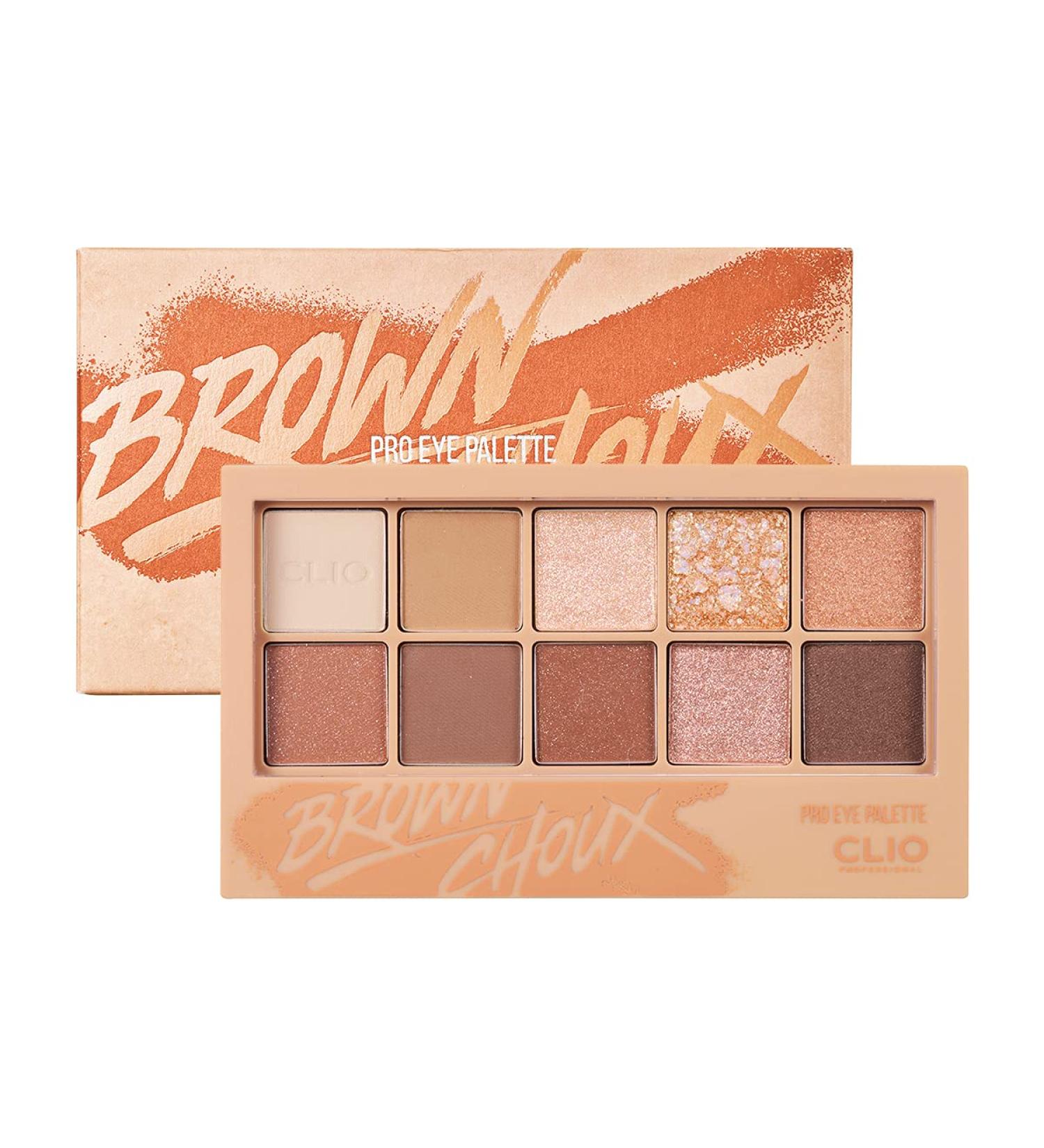 Clio Pro Eye Shadow Palette Matte Shimmer - 002 Brown Choux | Long-lasting  High-pigment Shades - Buy Online on GoSupps.com