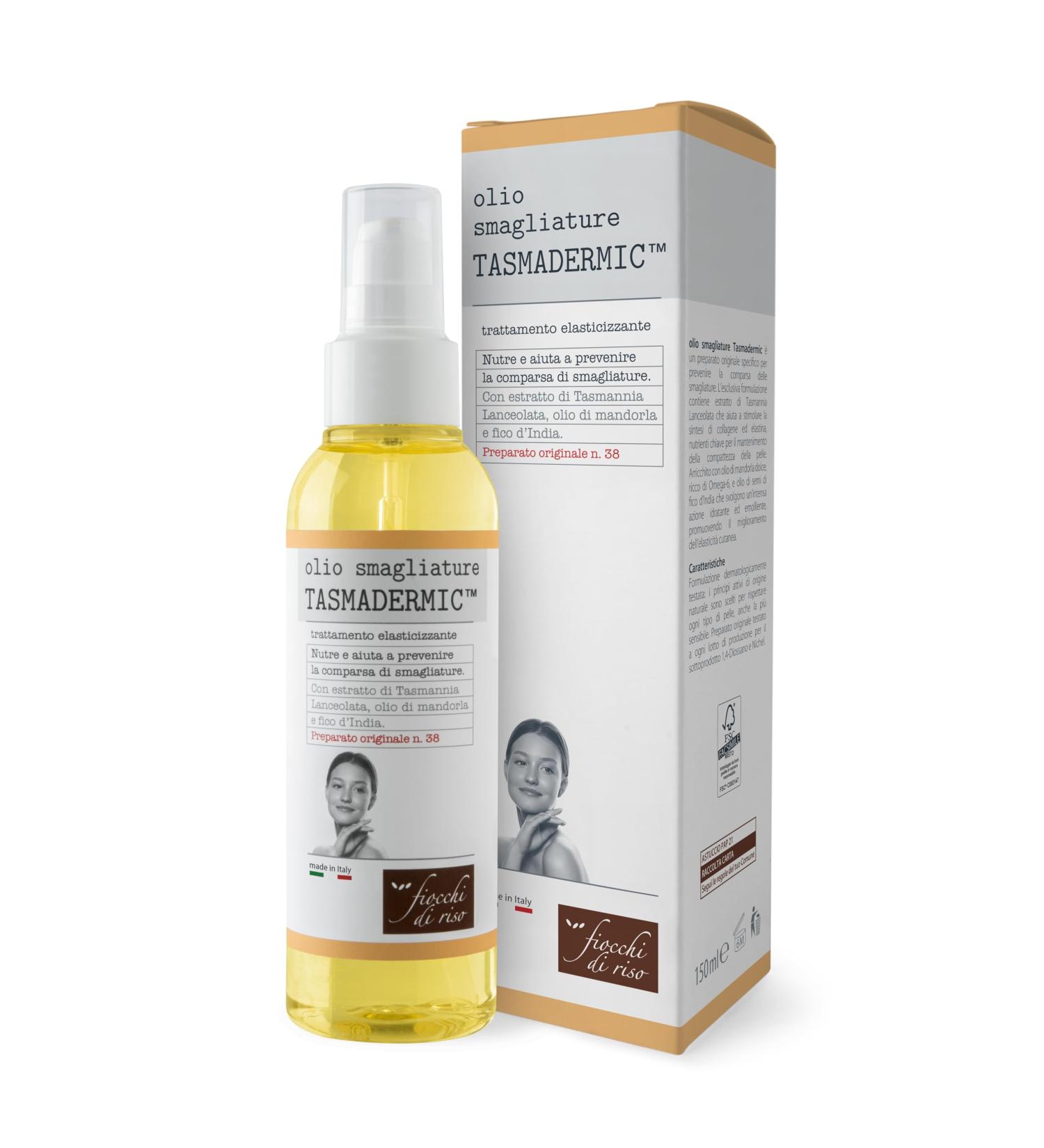  Fiocchi di riso Fiocchi di Riso - TASMADERMIC stretch marks oil - 150 ml - Hair removal - Nourishes and helps prevent the appearance of stretch marks - Buy Online on GoSupps.com