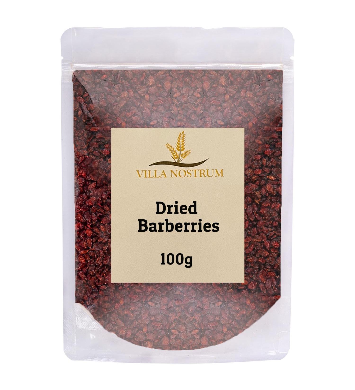 Dried Barberries 100g by Villa Nostrum - Natural Raw Dried Barberries - Buy Online on GoSupps.com