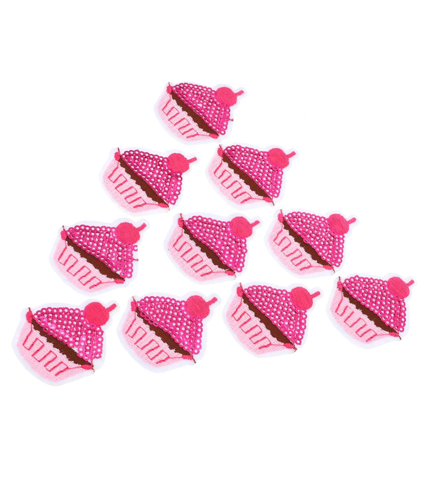 TEHAUX 10pcs Banner Cake Toppers Sew on Patches for Repairing Embroidery Cake Badge Japanese Supplies - Buy Online on GoSupps.com