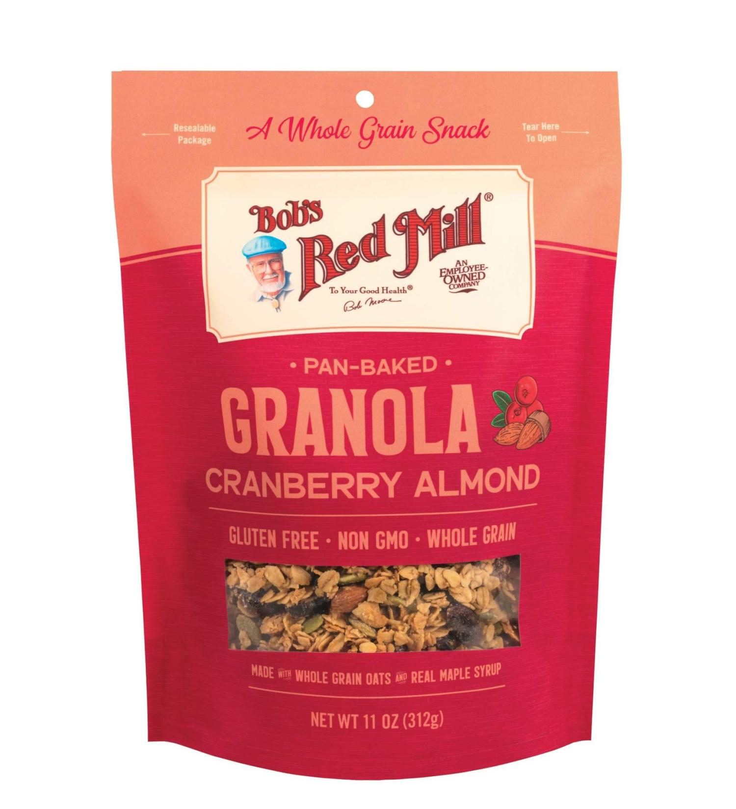 Bob's Red Mill Pan-Baked Granola - Cranberry Almond 11 oz | Healthy Snack - Buy Online on GoSupps.com