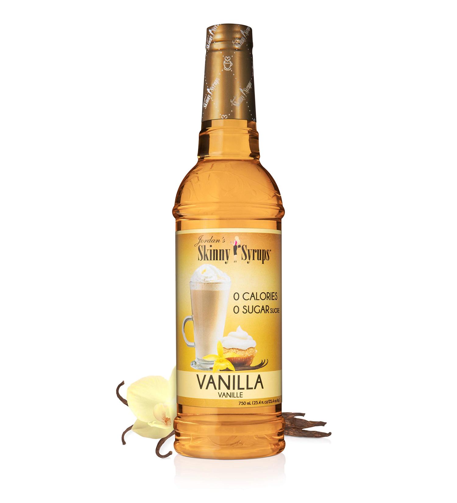 Jordan's Skinny Syrups Vanilla  Sugar Free Flavoring Syrup  25.4 Ounce Bottle - Buy Online on GoSupps.com