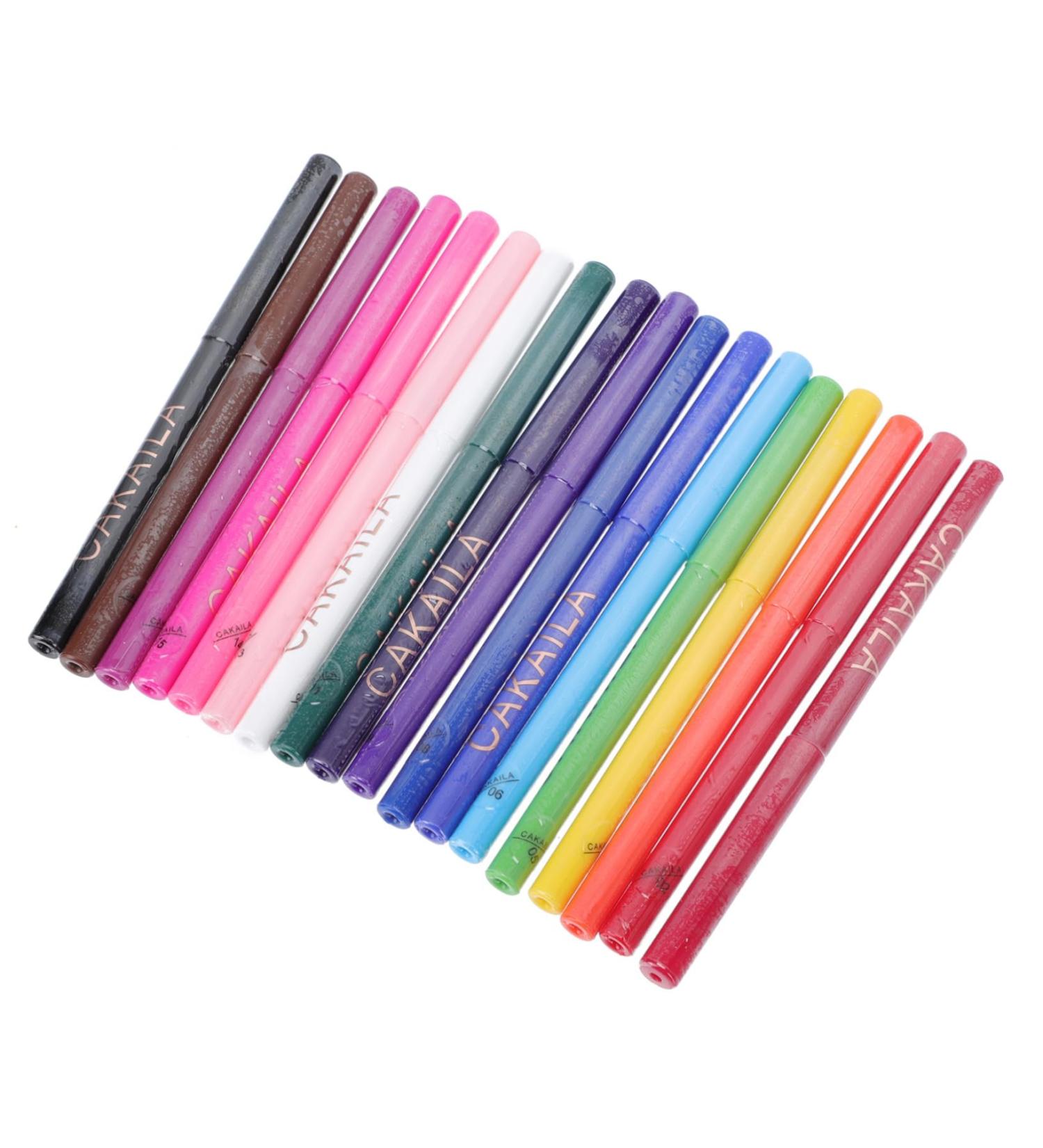 HAPINARY 18pcs Eyeliner Makeup Kit for Women Makeup Tools Cosmetics Eye Line Pencils Eyeshadow Pens Abs - Buy Online on GoSupps.com